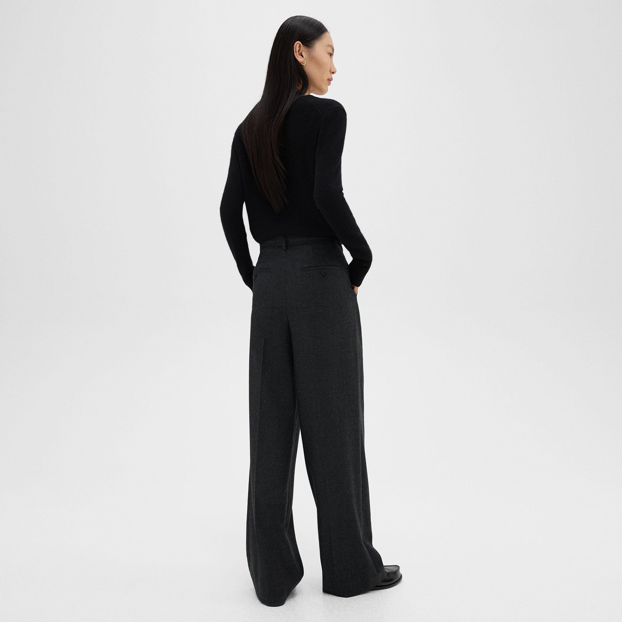 Double Pleat Pant, 29’’ in Sleek Flannel - 3