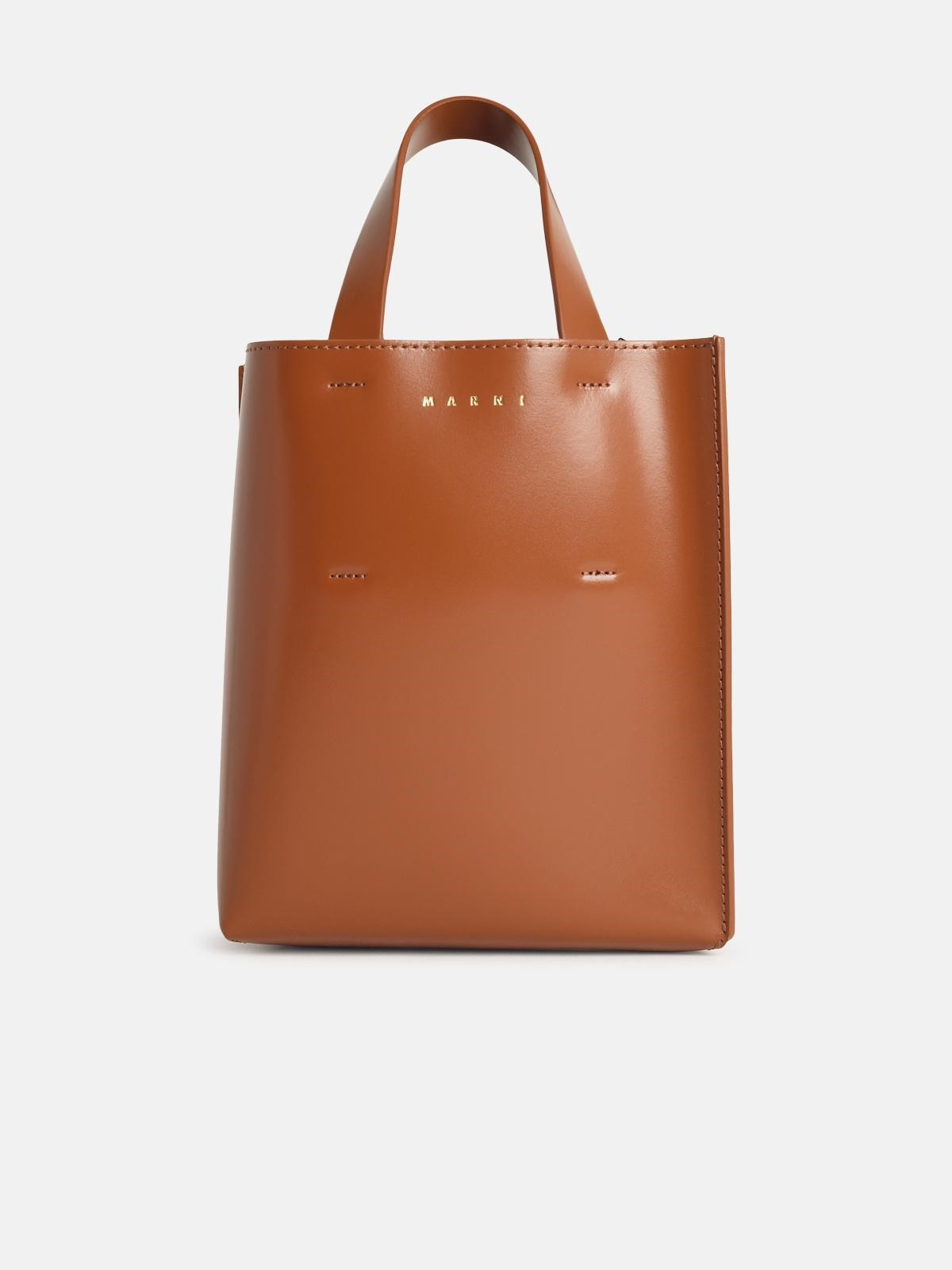 'MUSEO' BROWN LEATHER BAG - 1