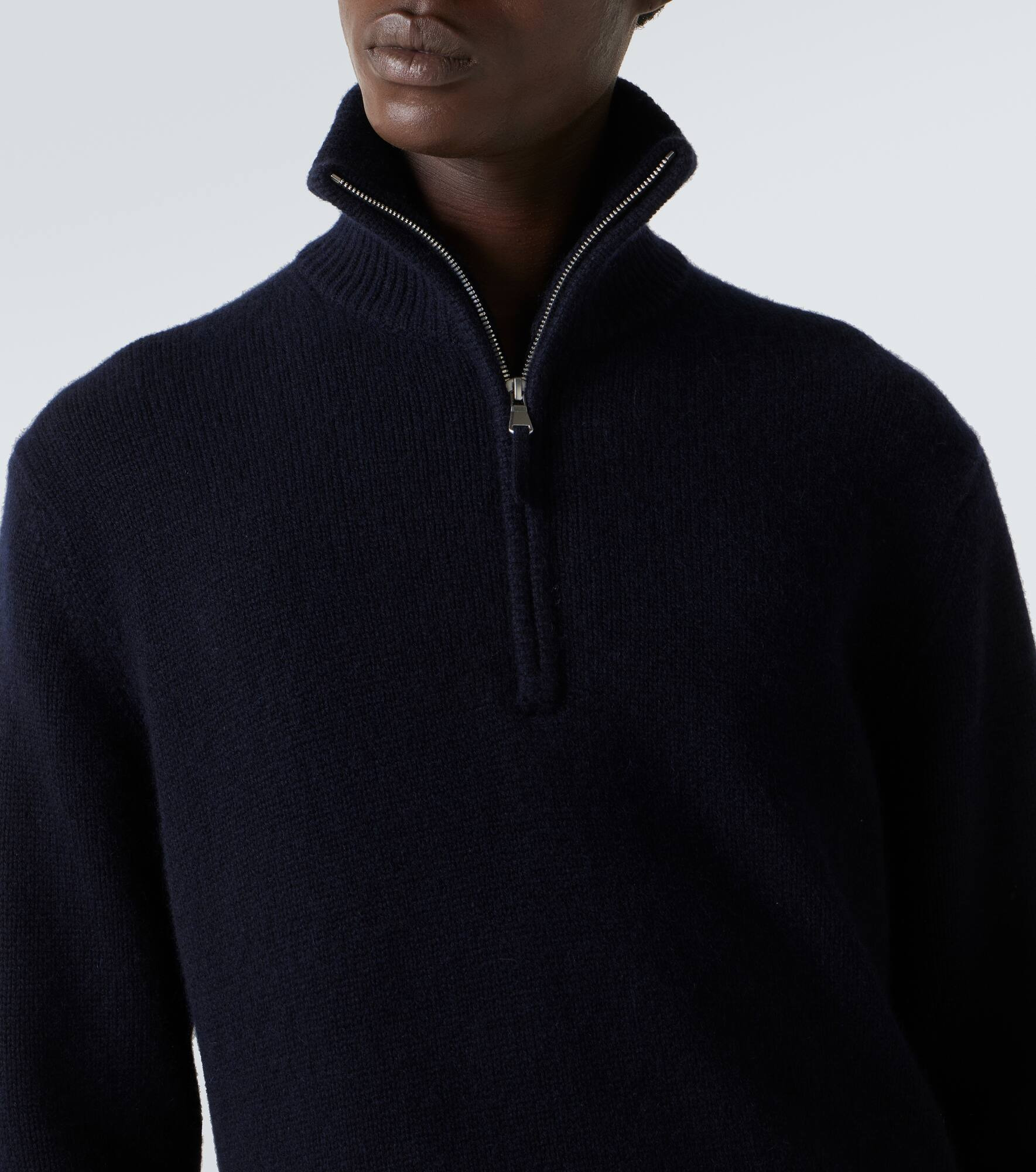 Cashmere half-zip sweater - 6