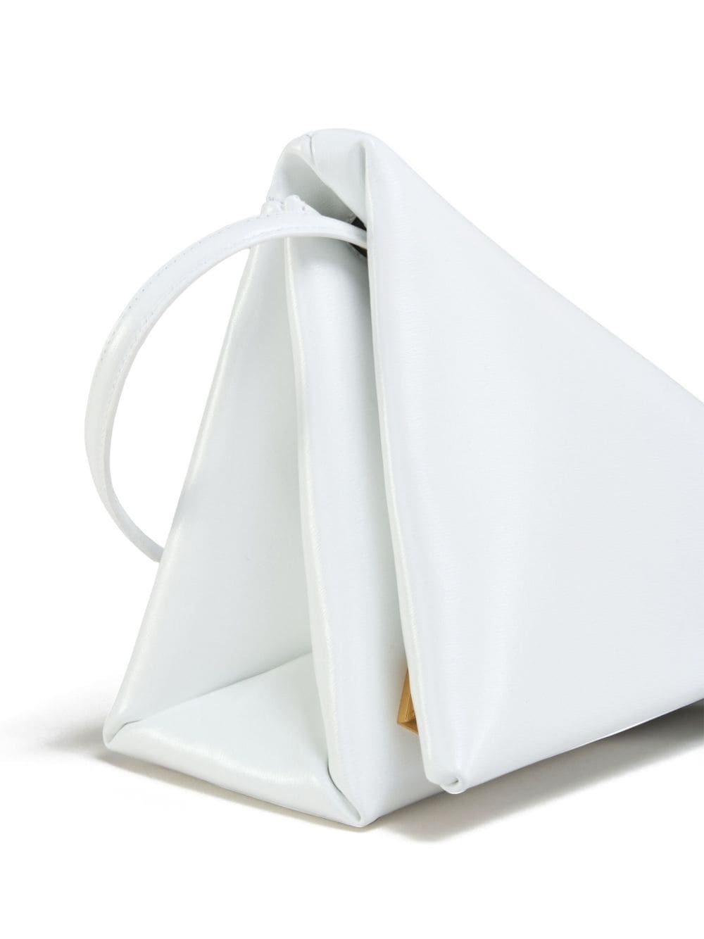 triangle leather shoulder bag - 6