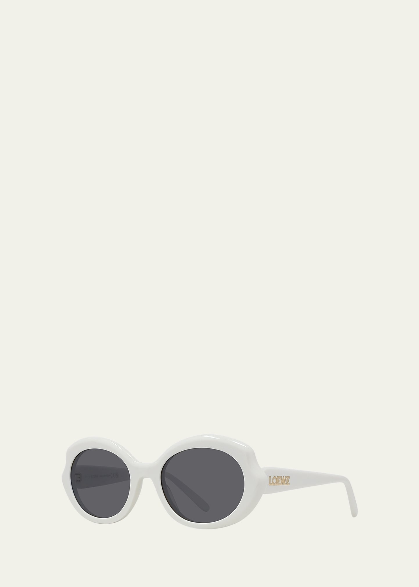 Round Slim Acetate Sunglasses - 2