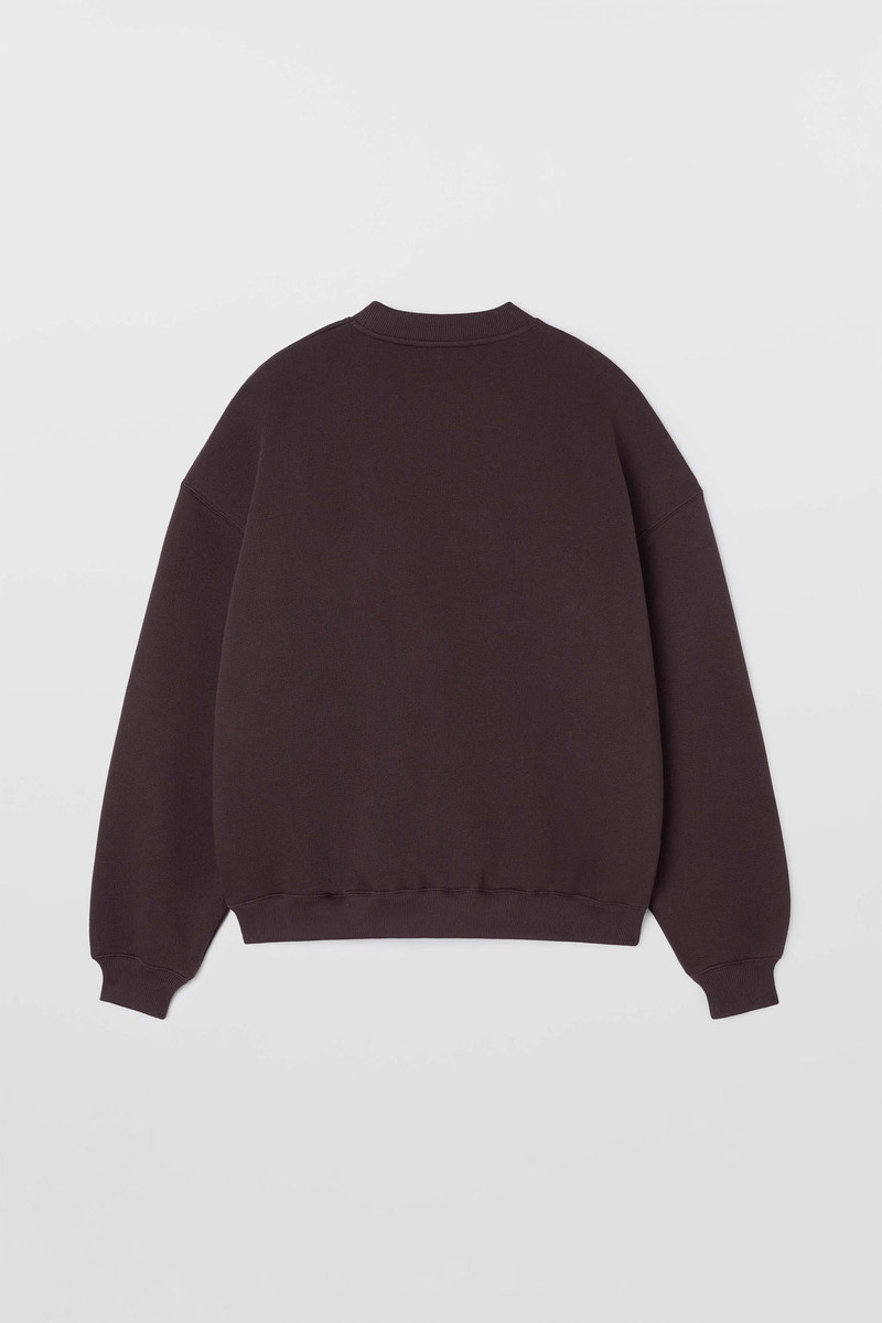 CREWNECK SWEATSHIRT / chocolate plum 5