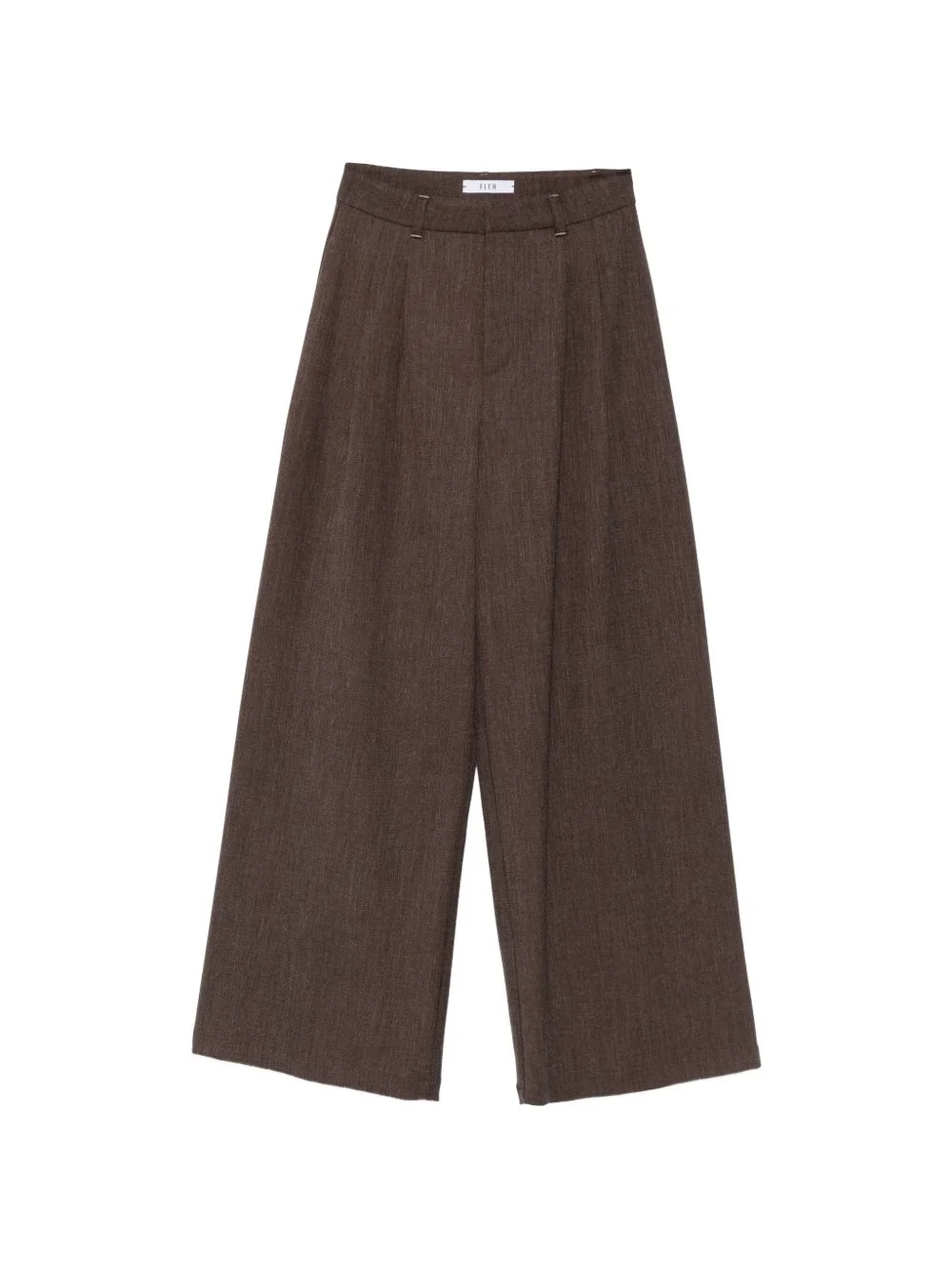 pleated wide-leg trousers - 1