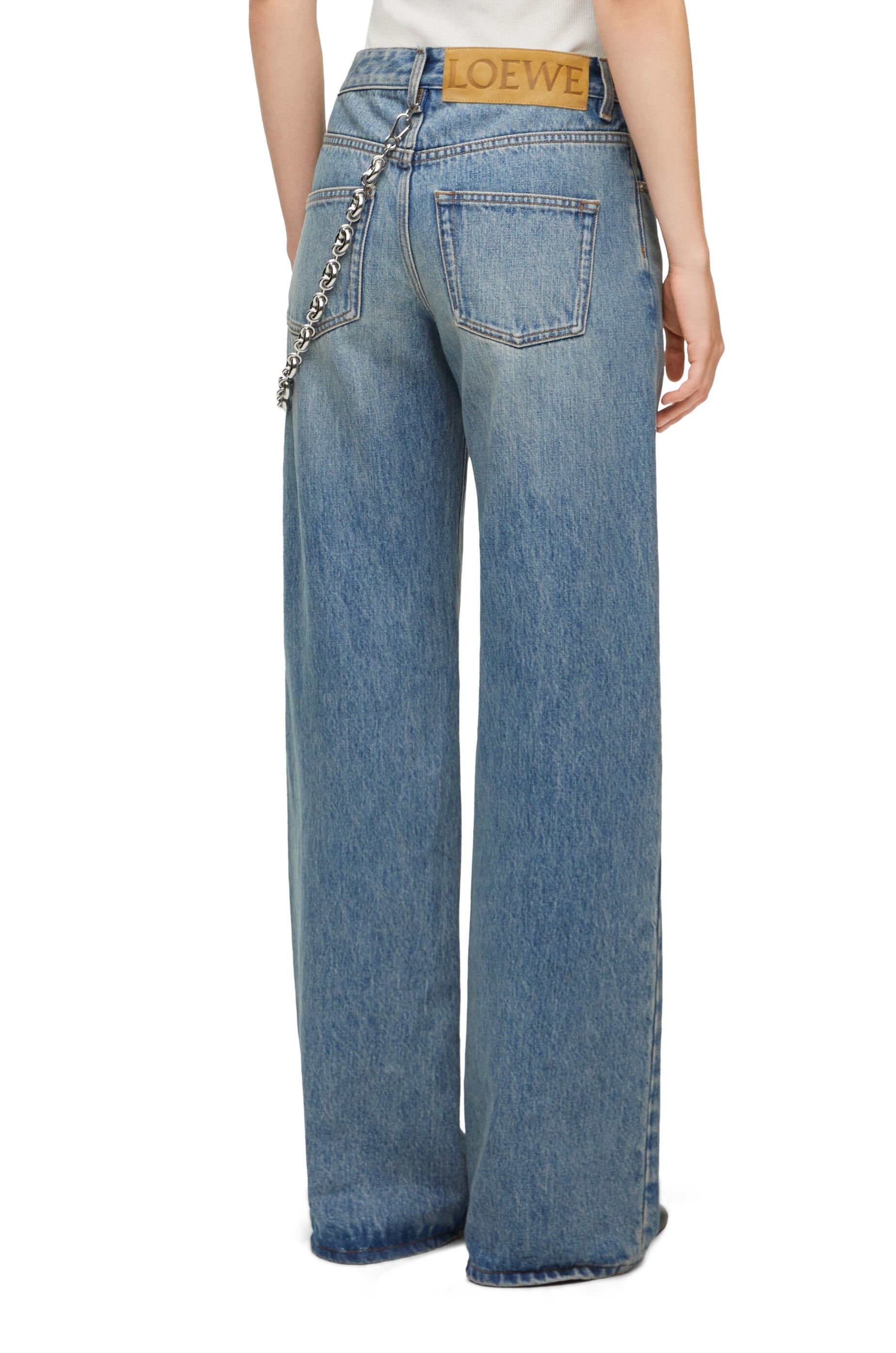 Chain jeans in denim - 4