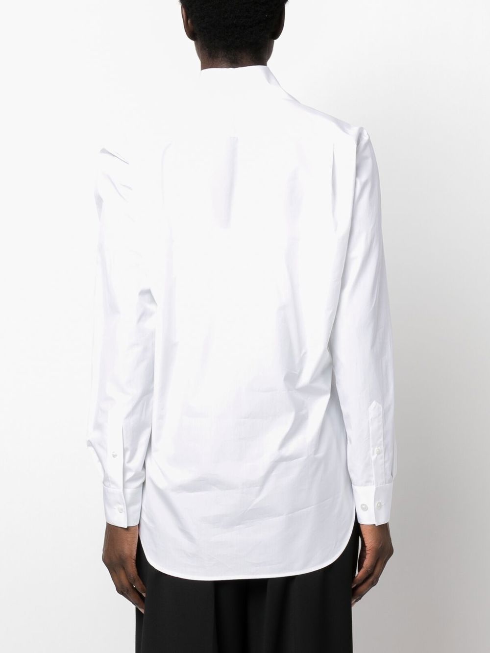 pointed-collar long-sleeve shirt - 4