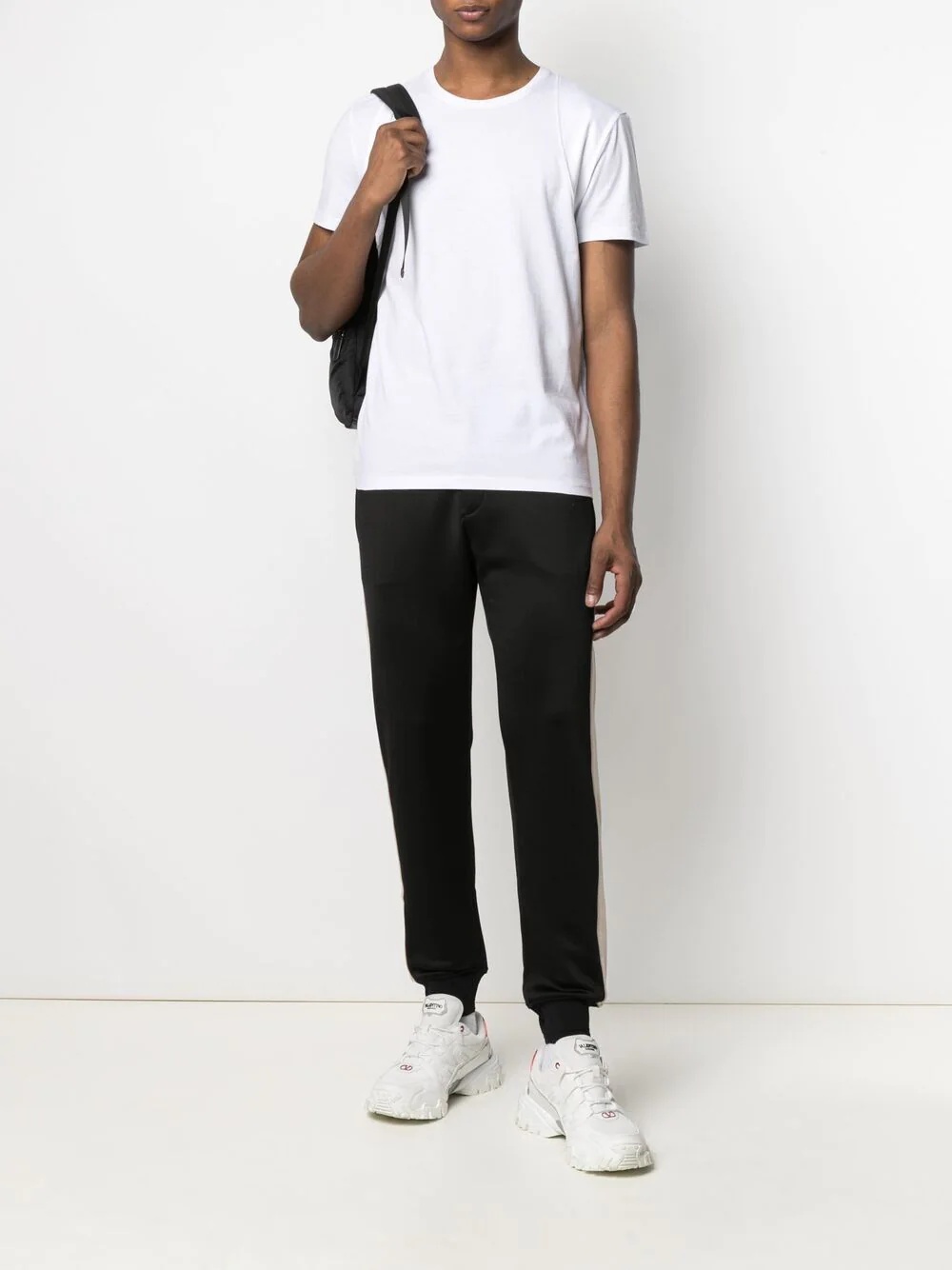 side stripe track pants - 2