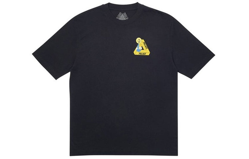PALACE Tri-Smiler Back Large Printing Short Sleeve Unisex Black PAL-TST-BLK - 1