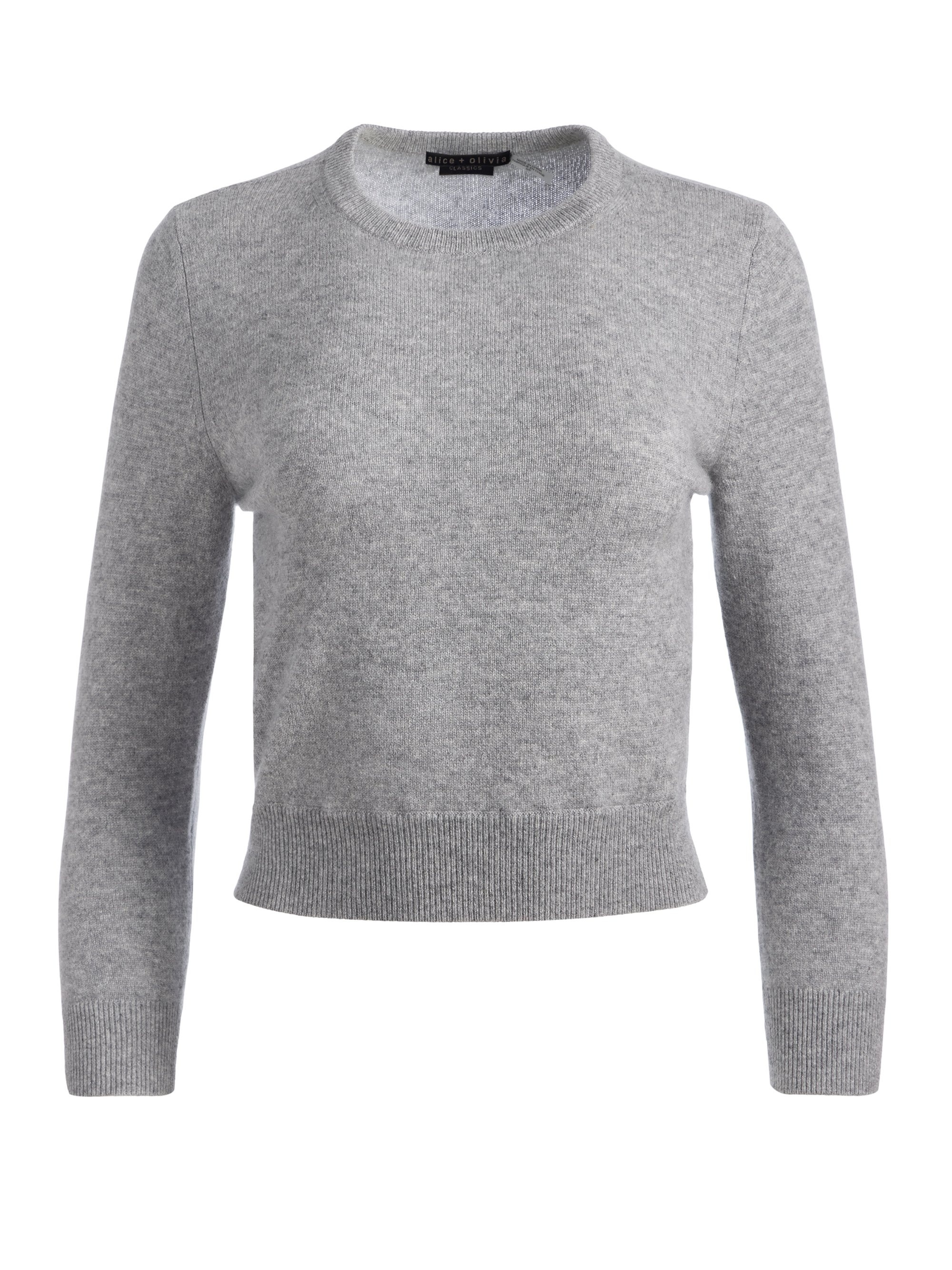 CAROLANN SHRUNKEN CREW NECK PULLOVER - 1