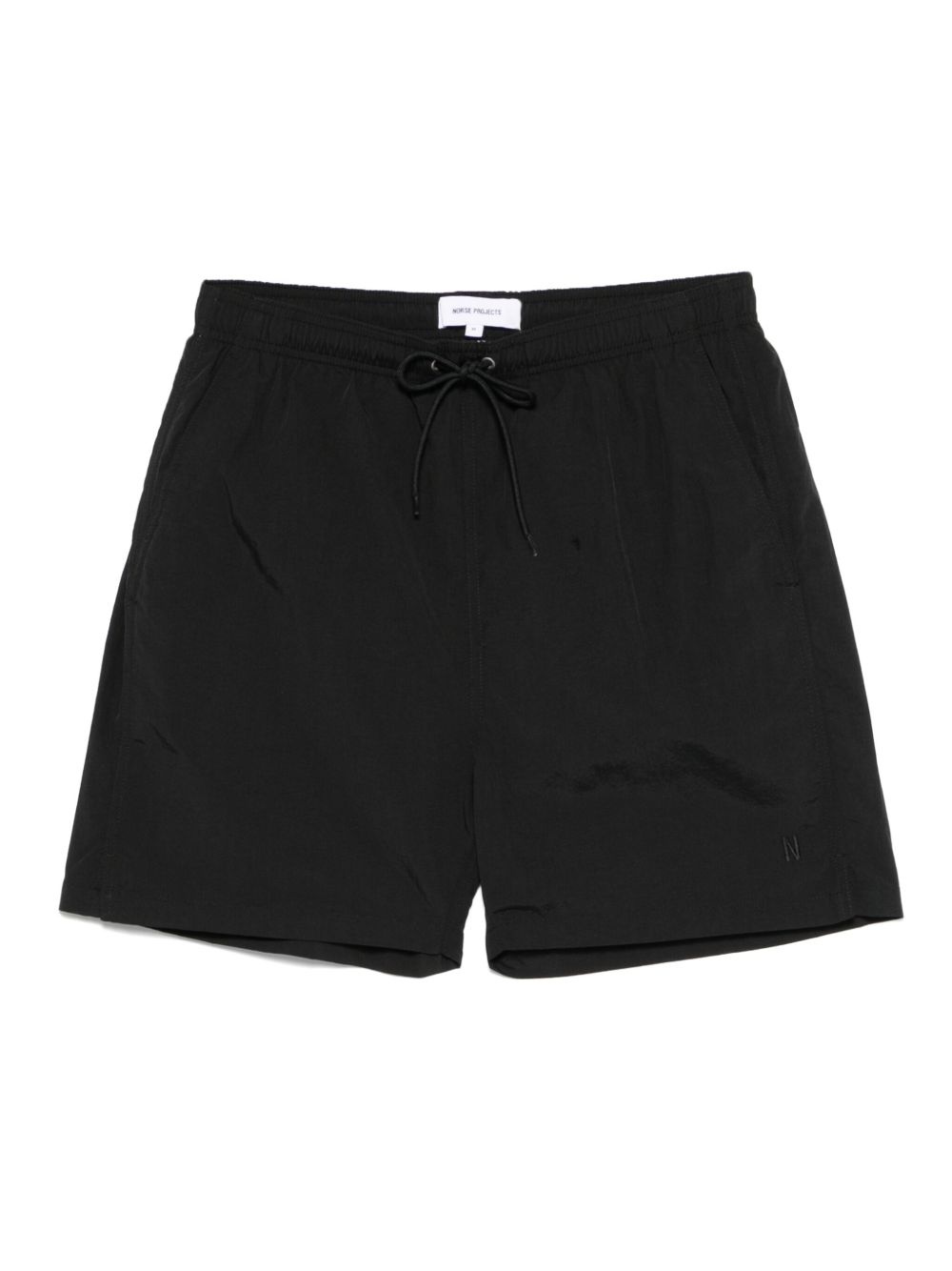 logo-embroidered swim shorts - 1