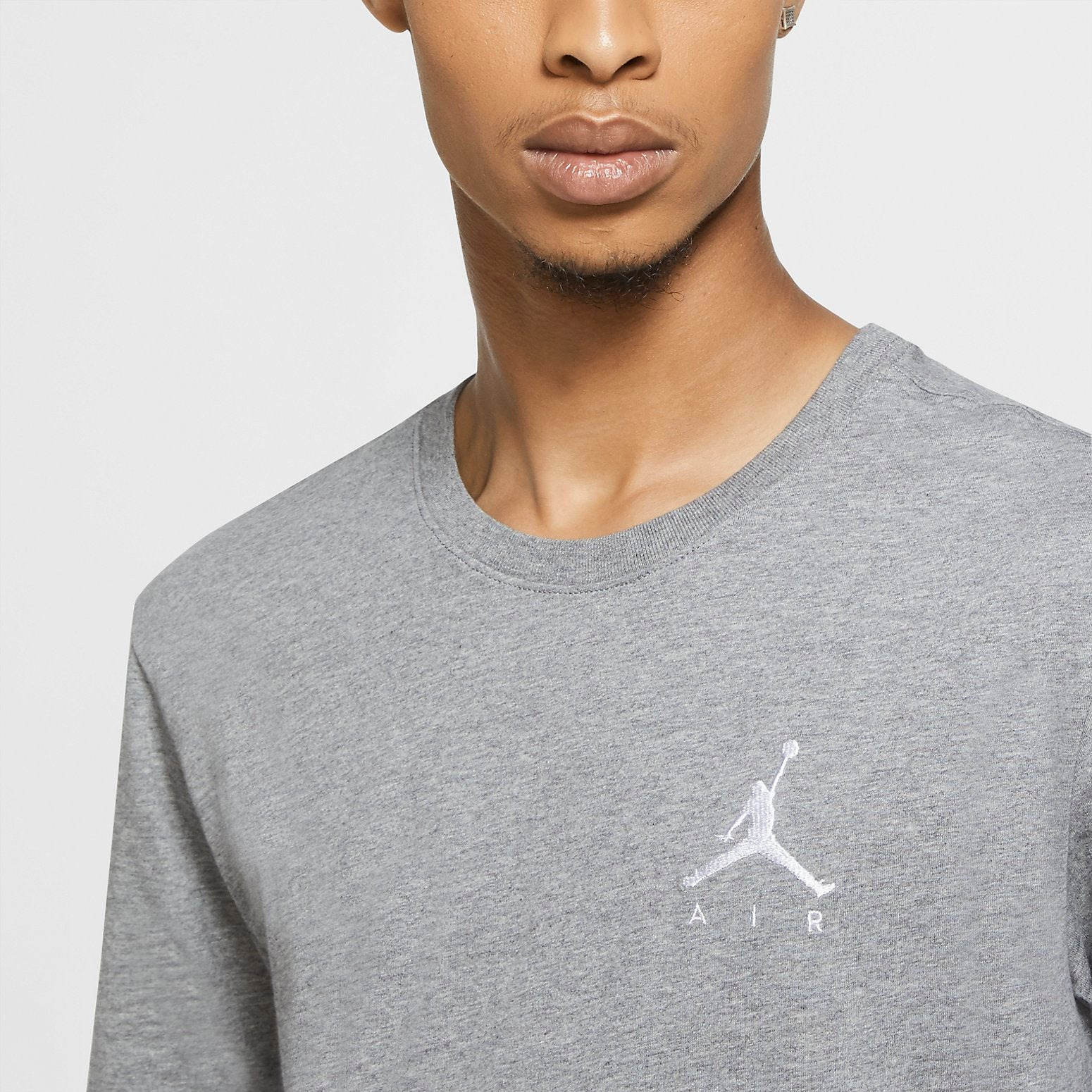 Air Jordan Jumpman Air Embroidered T-Shirt 'Grey' AH5297-091 - 2