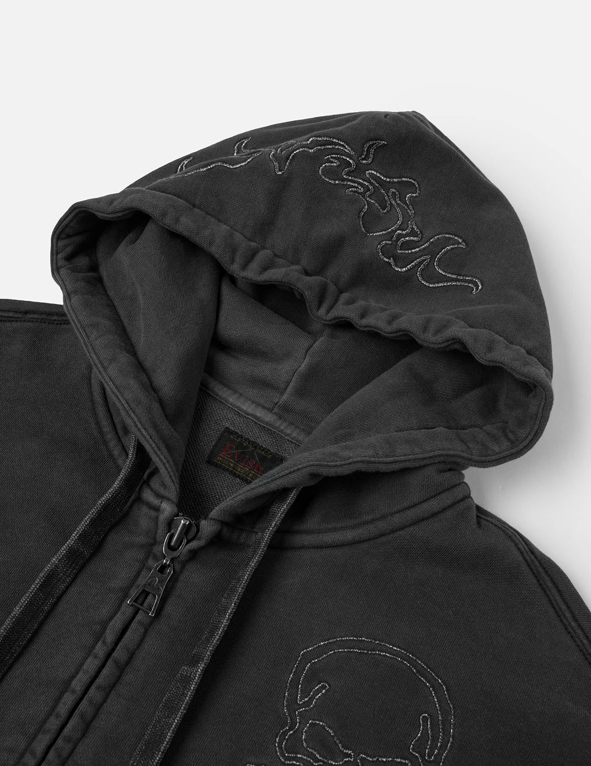 Tattoo Styles Embroidery Oversized Hoodie Jacket - 7