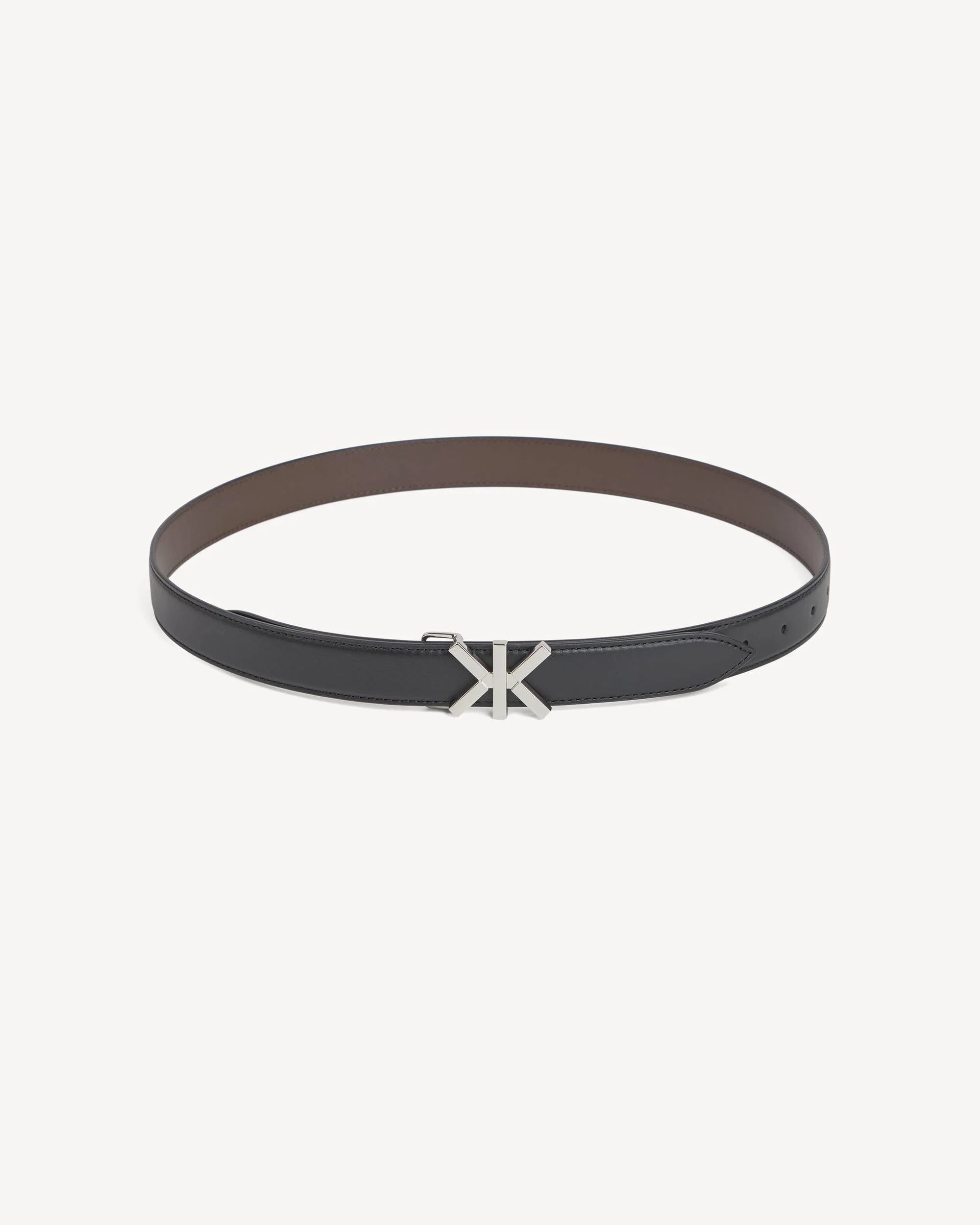 'KENZO Double K' reversible belt in leather - 1