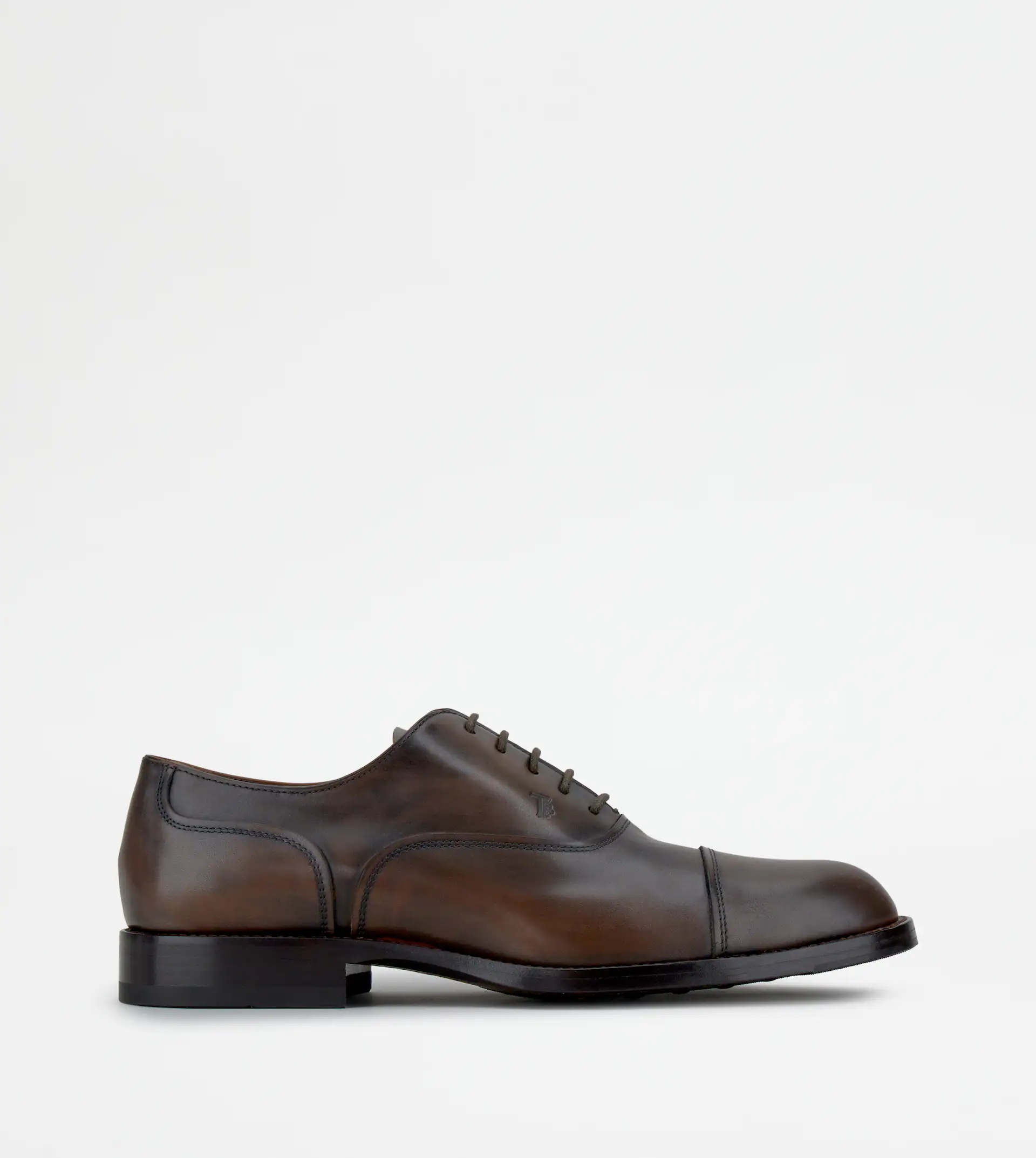 LACE-UPS IN LEATHER - BROWN - 1