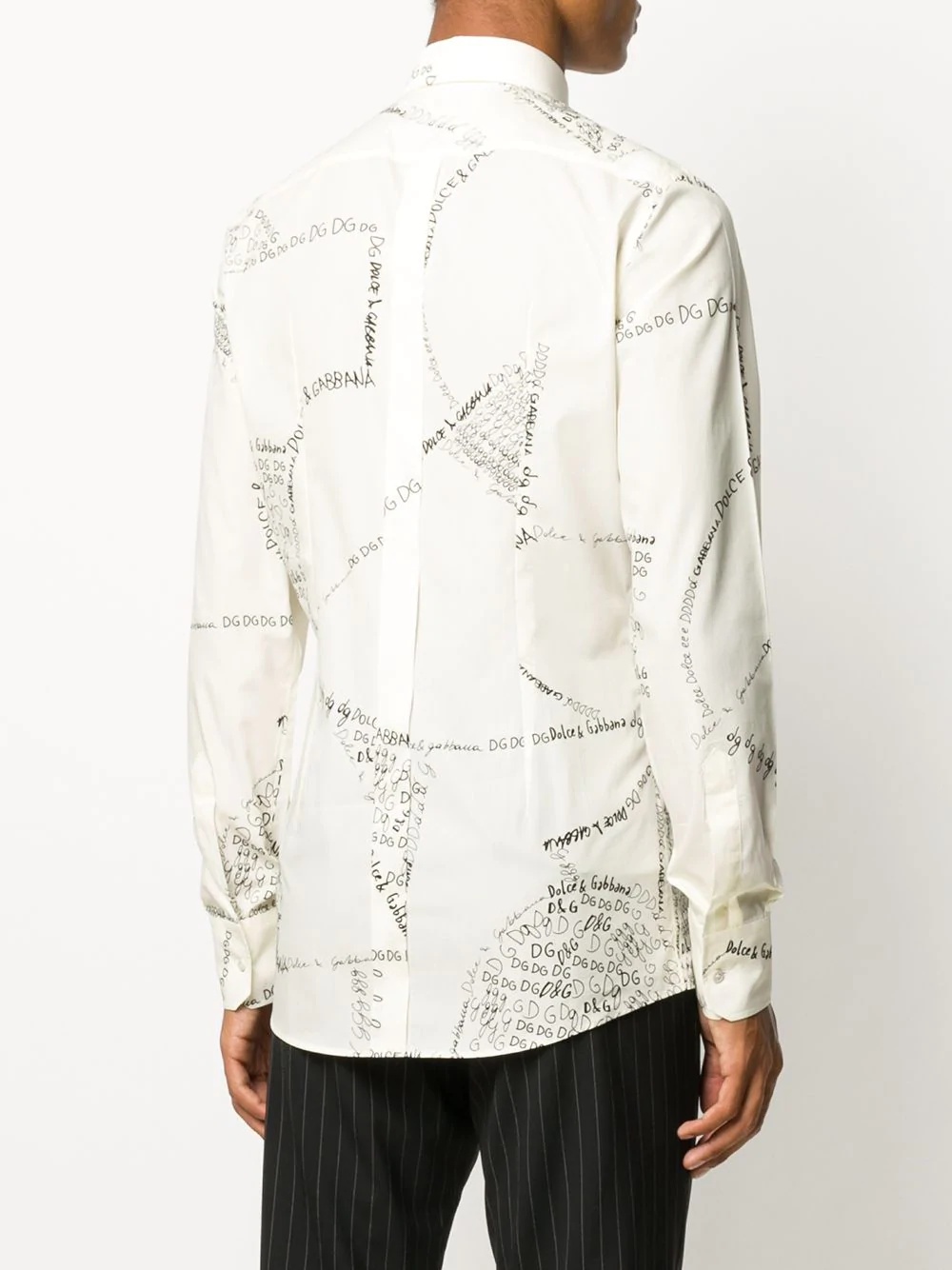 logo-print long-sleeve shirt - 4