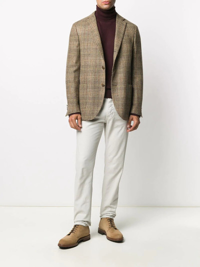 Etro plaid check blazer outlook