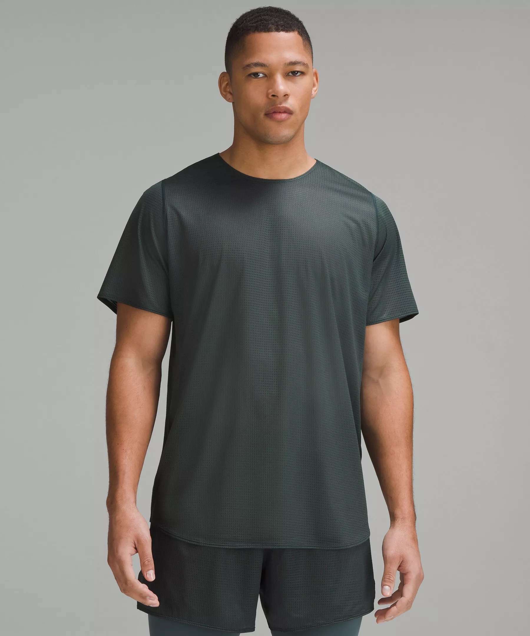 lululemon lab Grid Mesh Short-Sleeve Shirt *Graphic - 2