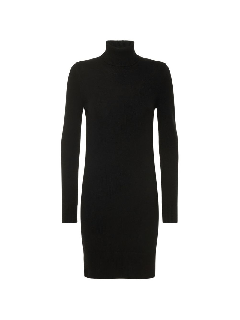 high-neck cashmere mini dress 1