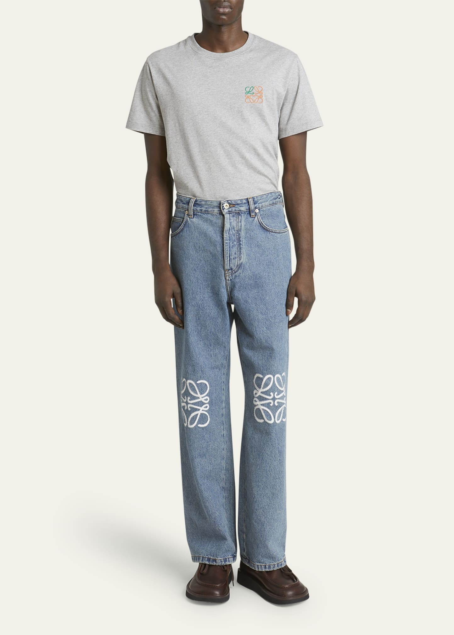 Men's Anagram Straight-Leg Jeans - 2