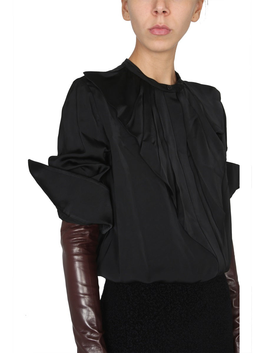 Jil Sander Women Shirt With Ruffles - 4