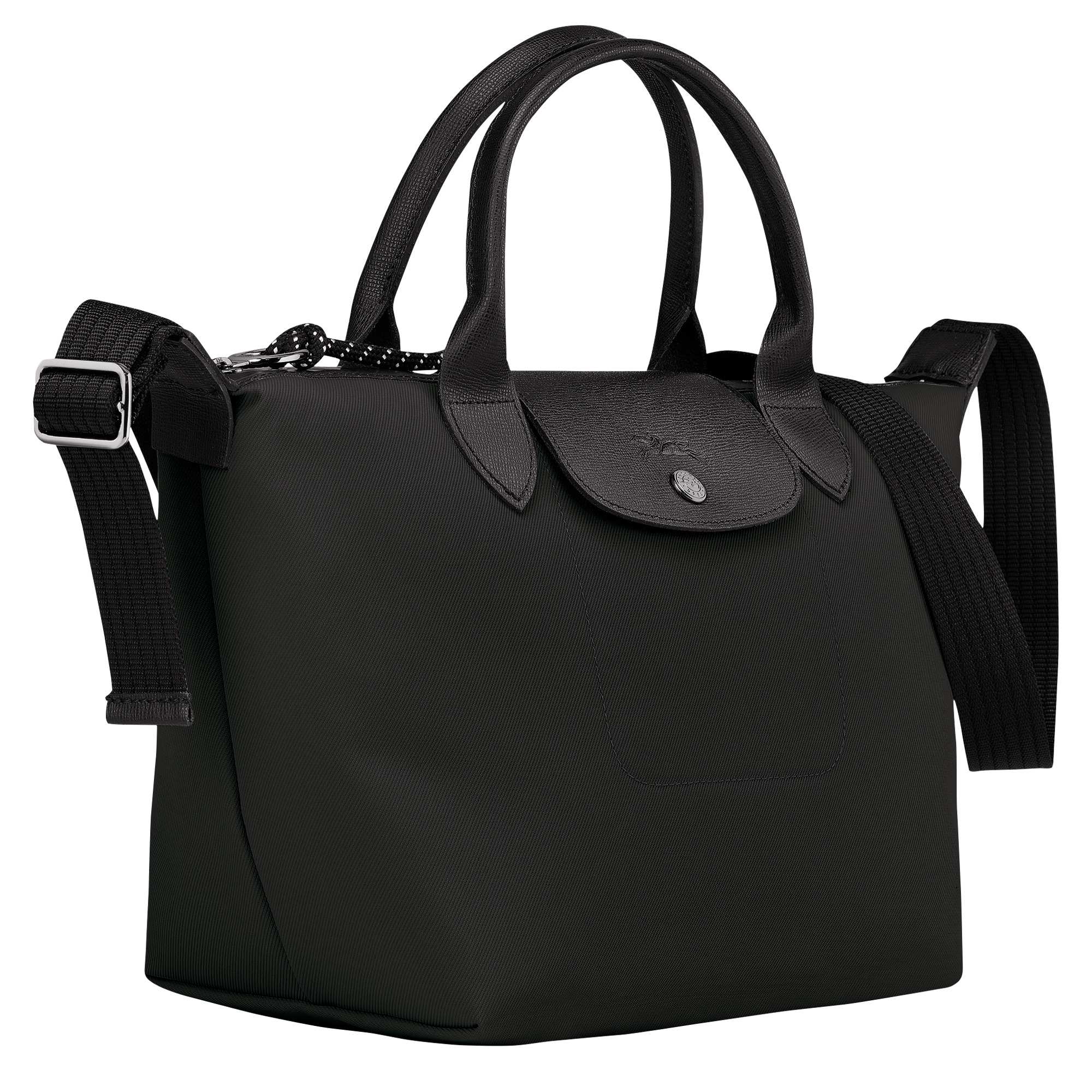 Le Pliage Energy S Handbag Black - Recycled canvas - 3