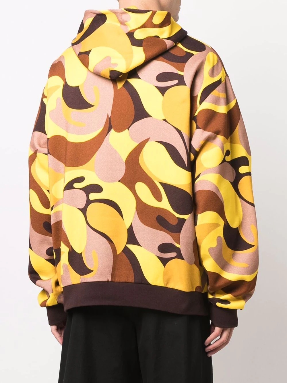 abstract camouflage-print hoodie - 4