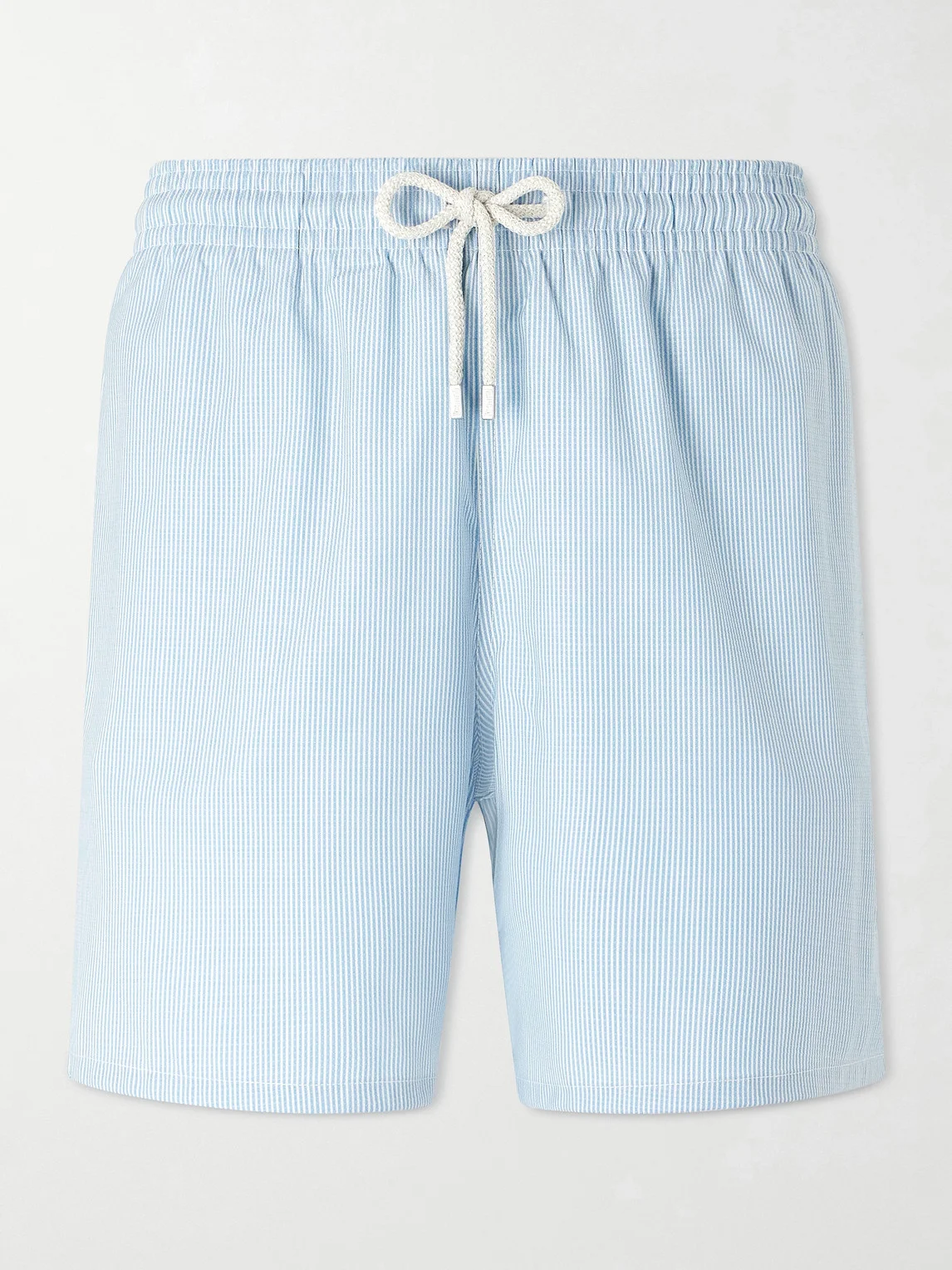 Moopea Straight-Leg Mid-Length Striped Wool-Blend Swim Shorts - 1