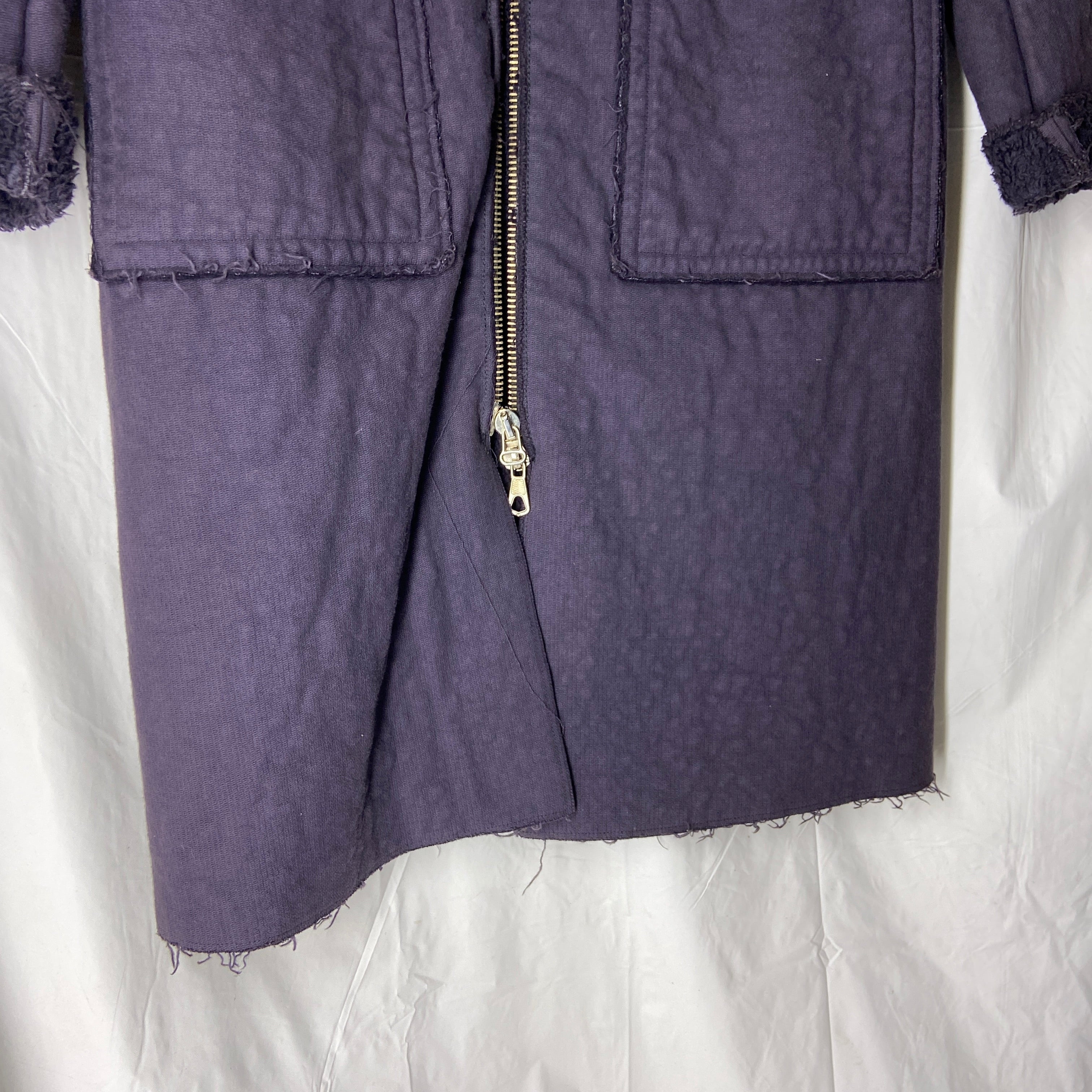 Maison martin margiela 2002 line 6 purple long coat 36 - 11