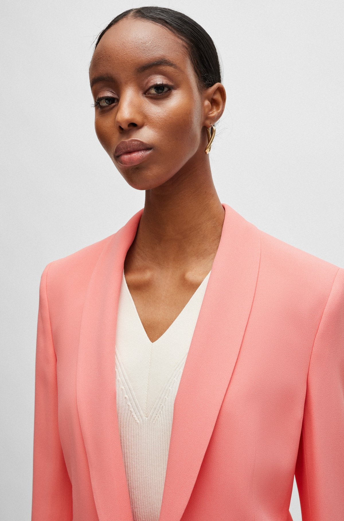 REGULAR-FIT JACKET WITH EDGE-TO-EDGE FRONT - 5