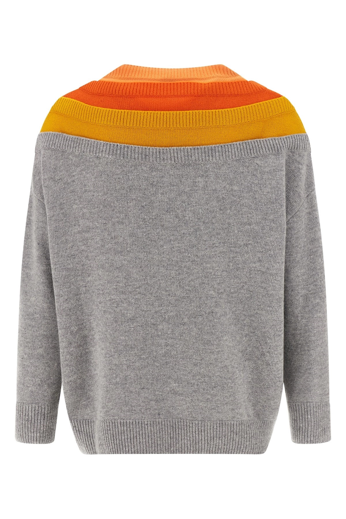 Layered construction sweater - 2