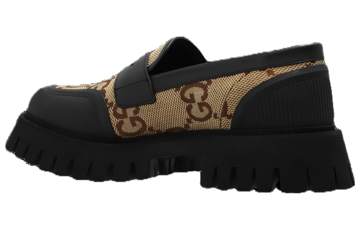 Gucci Novo GG Jacquard Chunky Loafer 'Black Camel' 739776-UKOF0-2590 - 3