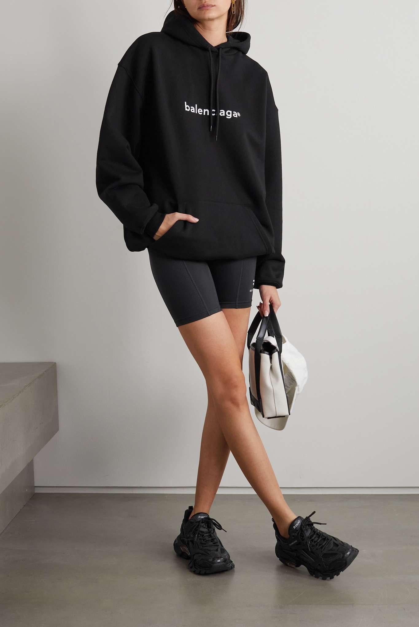 Oversized printed cotton-jersey hoodie - 2