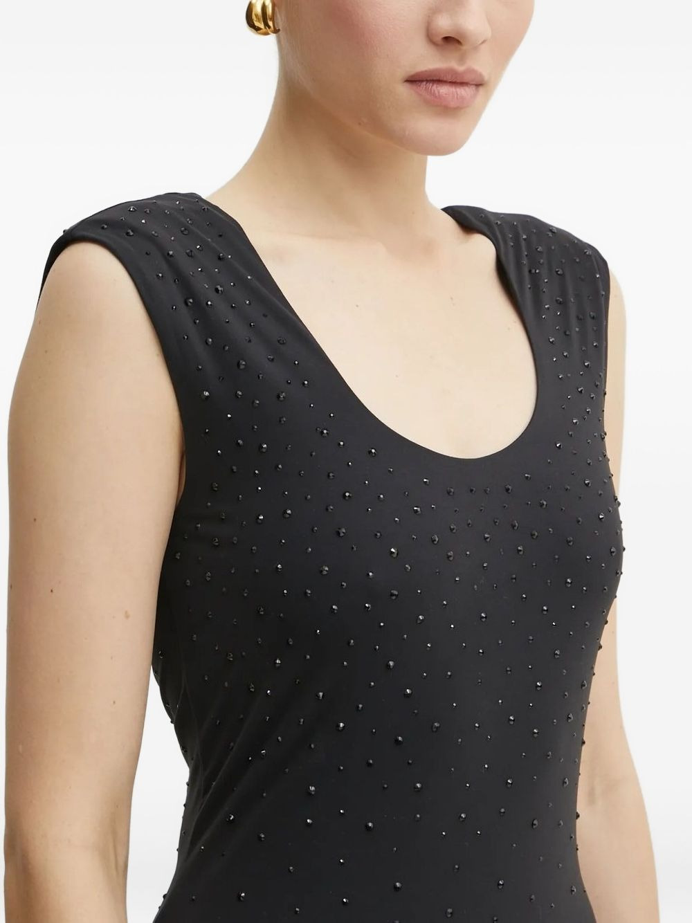 embellished sleeveless mini dress - 3