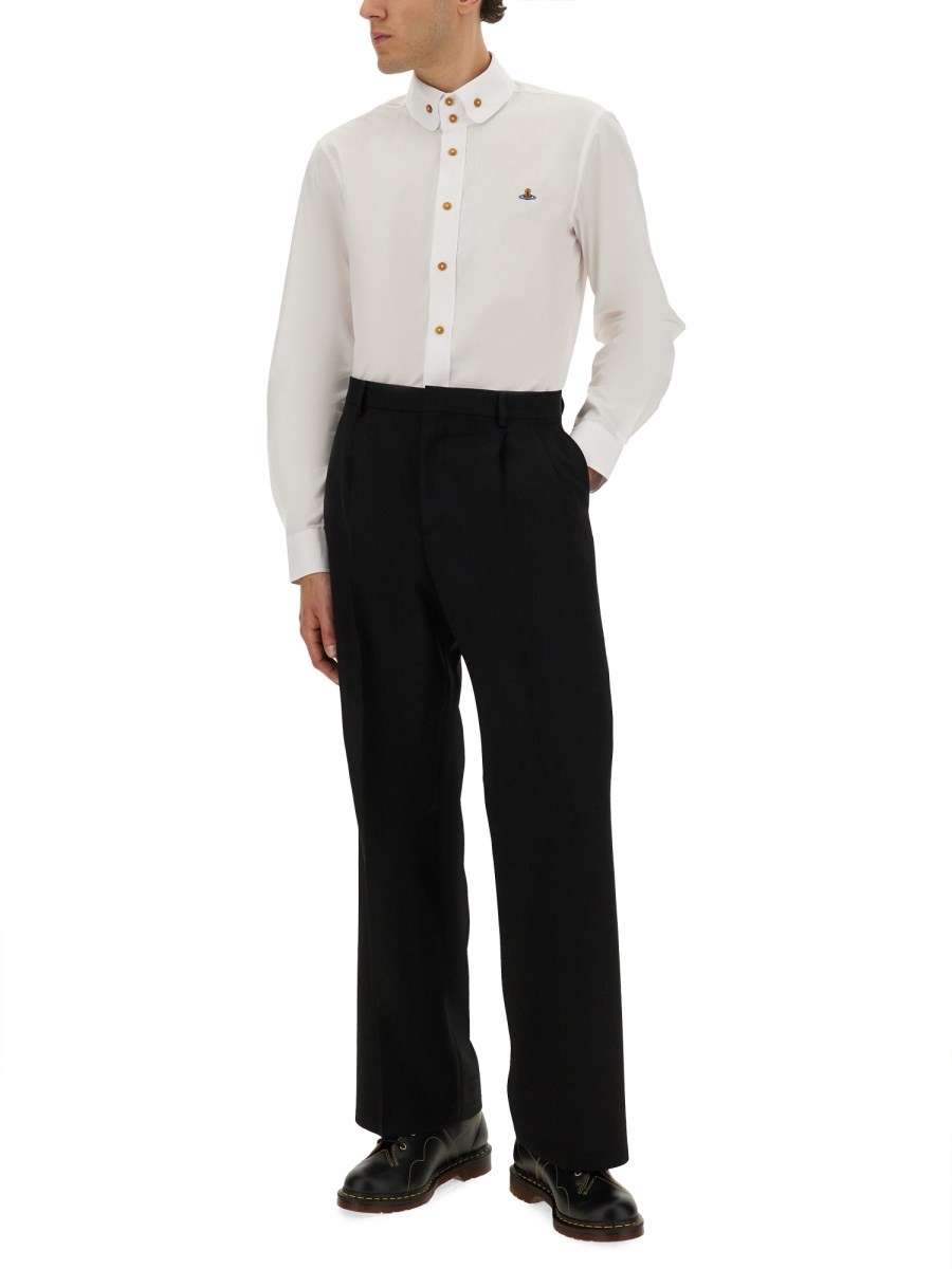 TWO-BUTTON COTTON KRALL SHIRT - 2