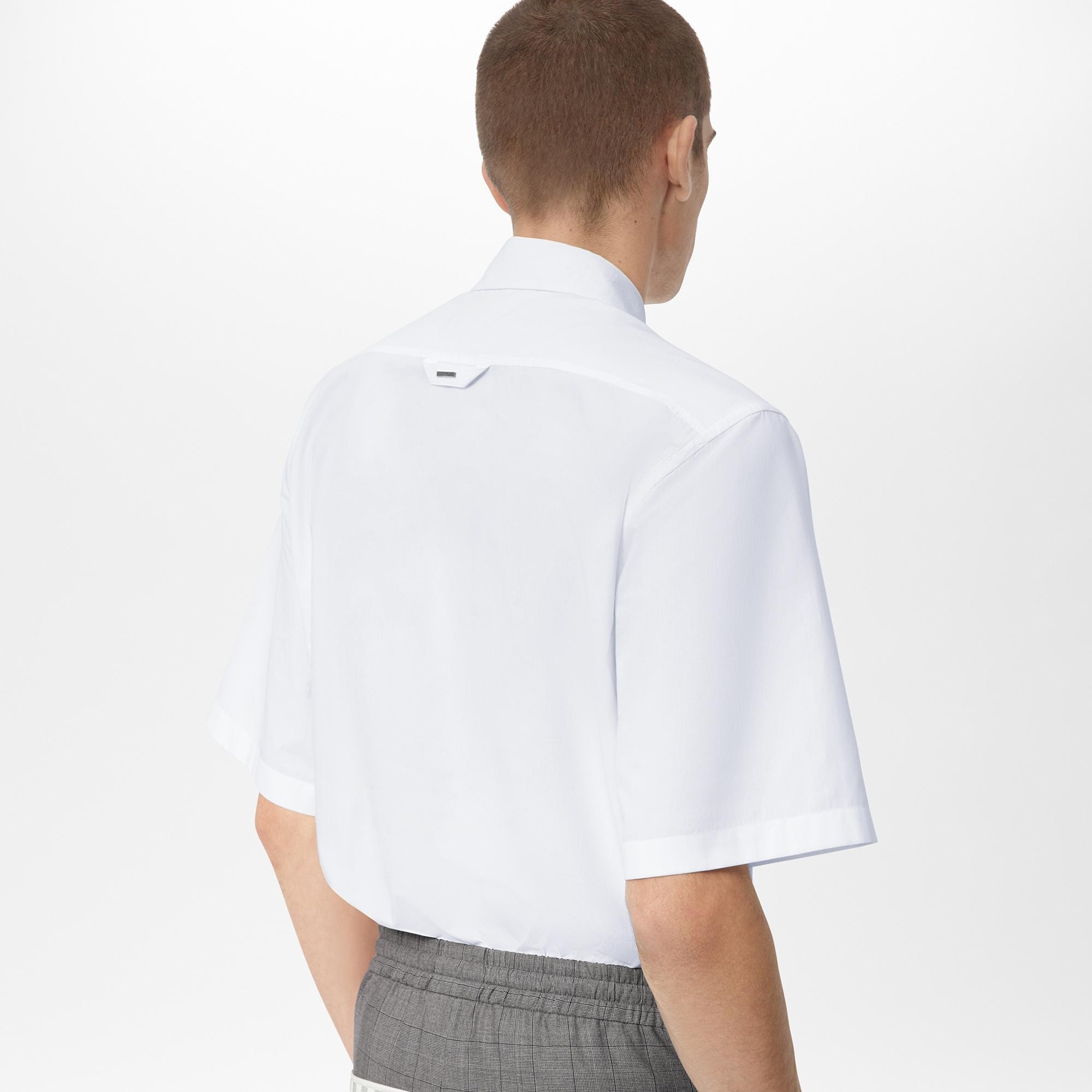 LVSE Placed Embroidery Short-Sleeved Shirt - 4