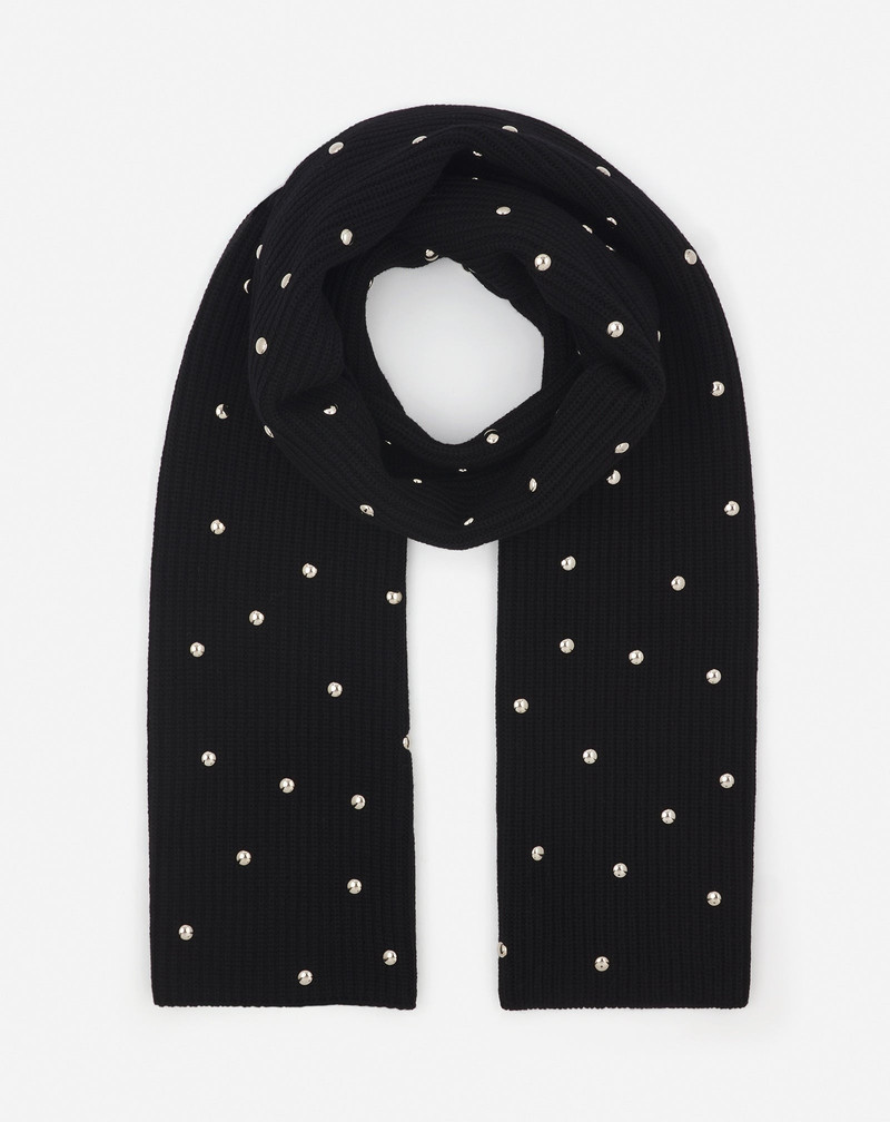 STUDDED WOOL SCARF 1