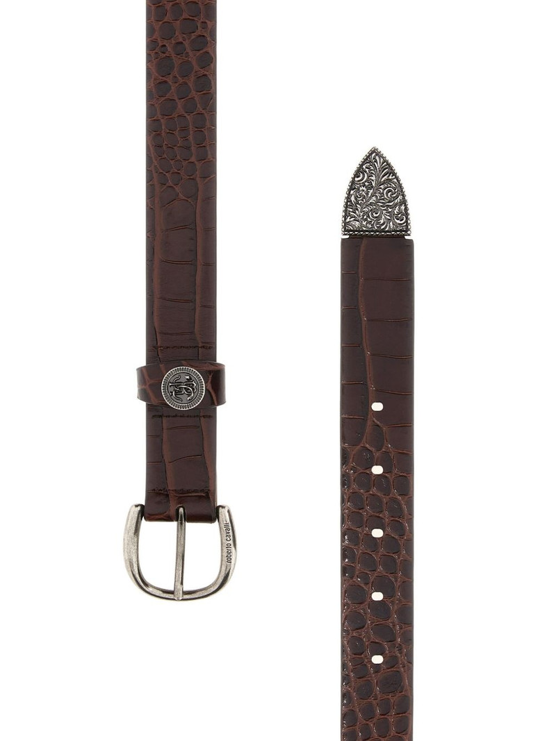 Roberto Cavalli logo-plaque belt outlook