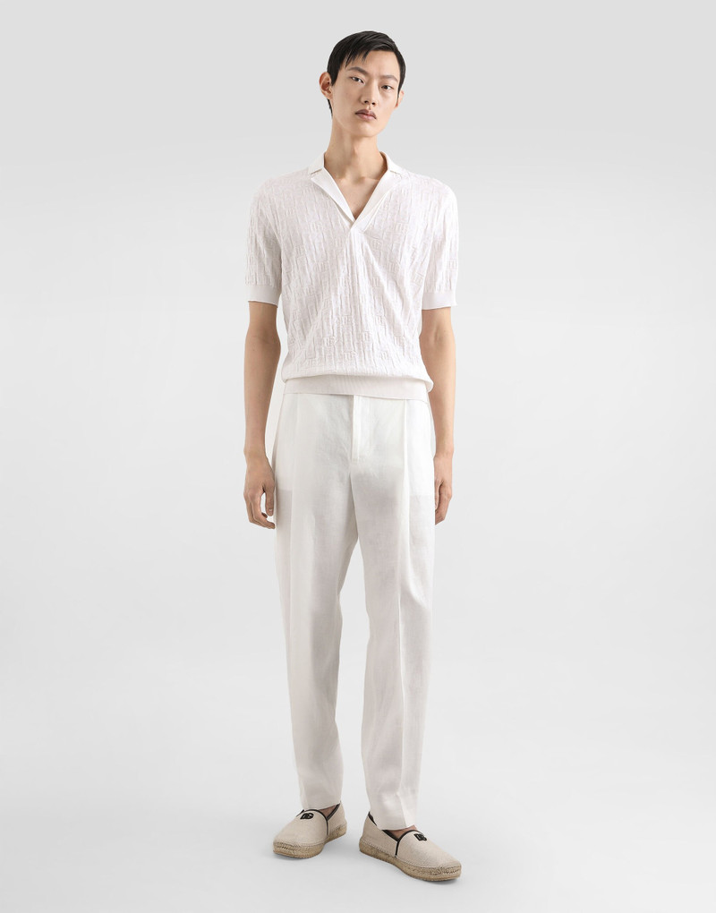 Dolce & Gabbana Satin silk polo shirt outlook