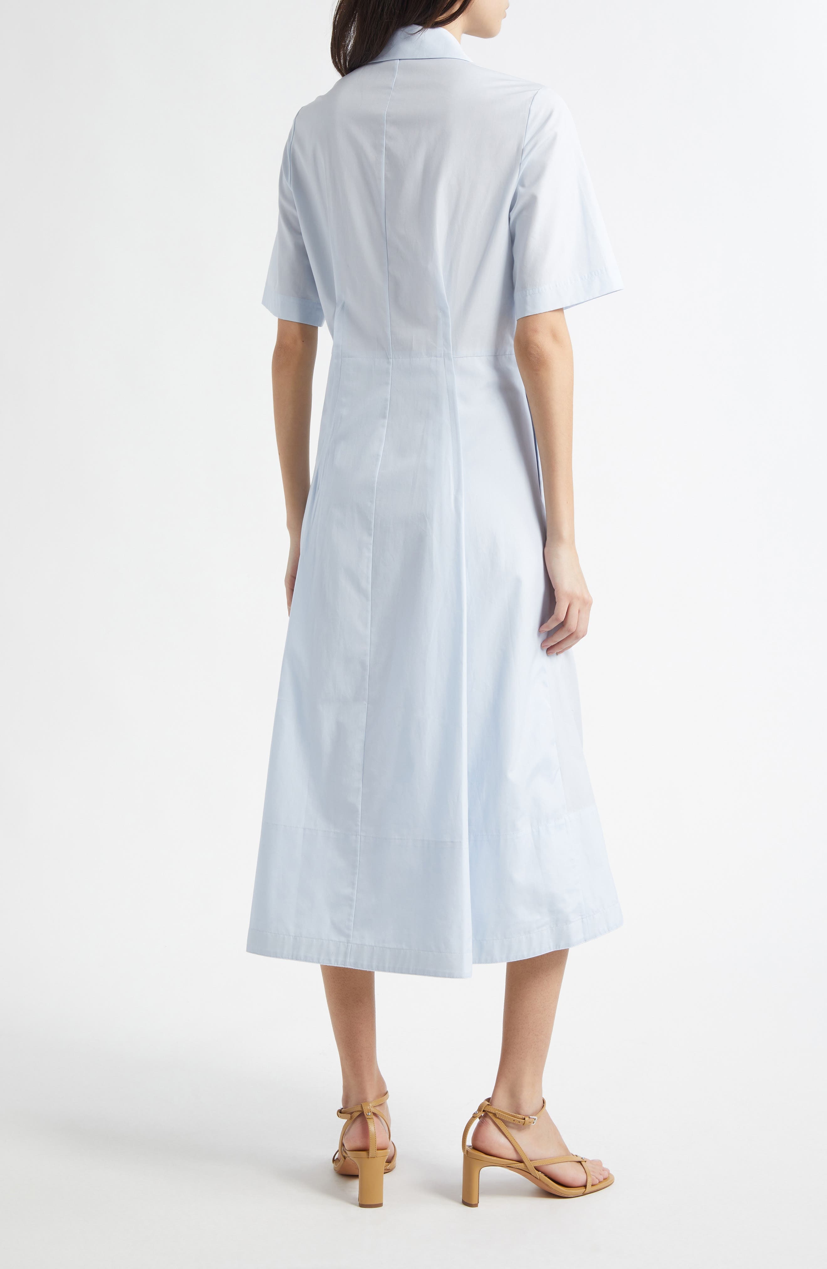 Vince Canvas Tape Shirtdress in Sky Mist at Nordstrom - 2