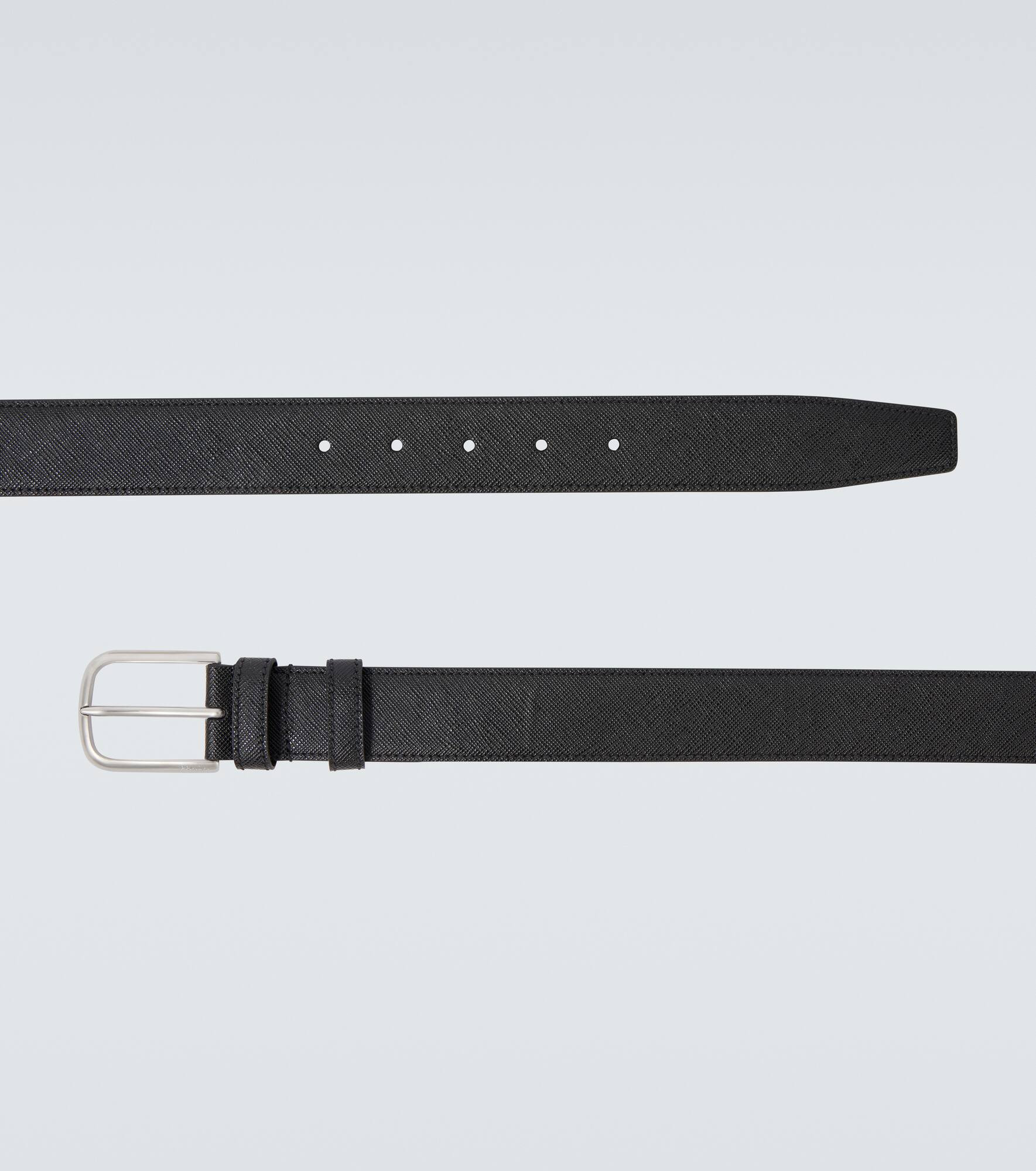 Saffiano leather belt - 4