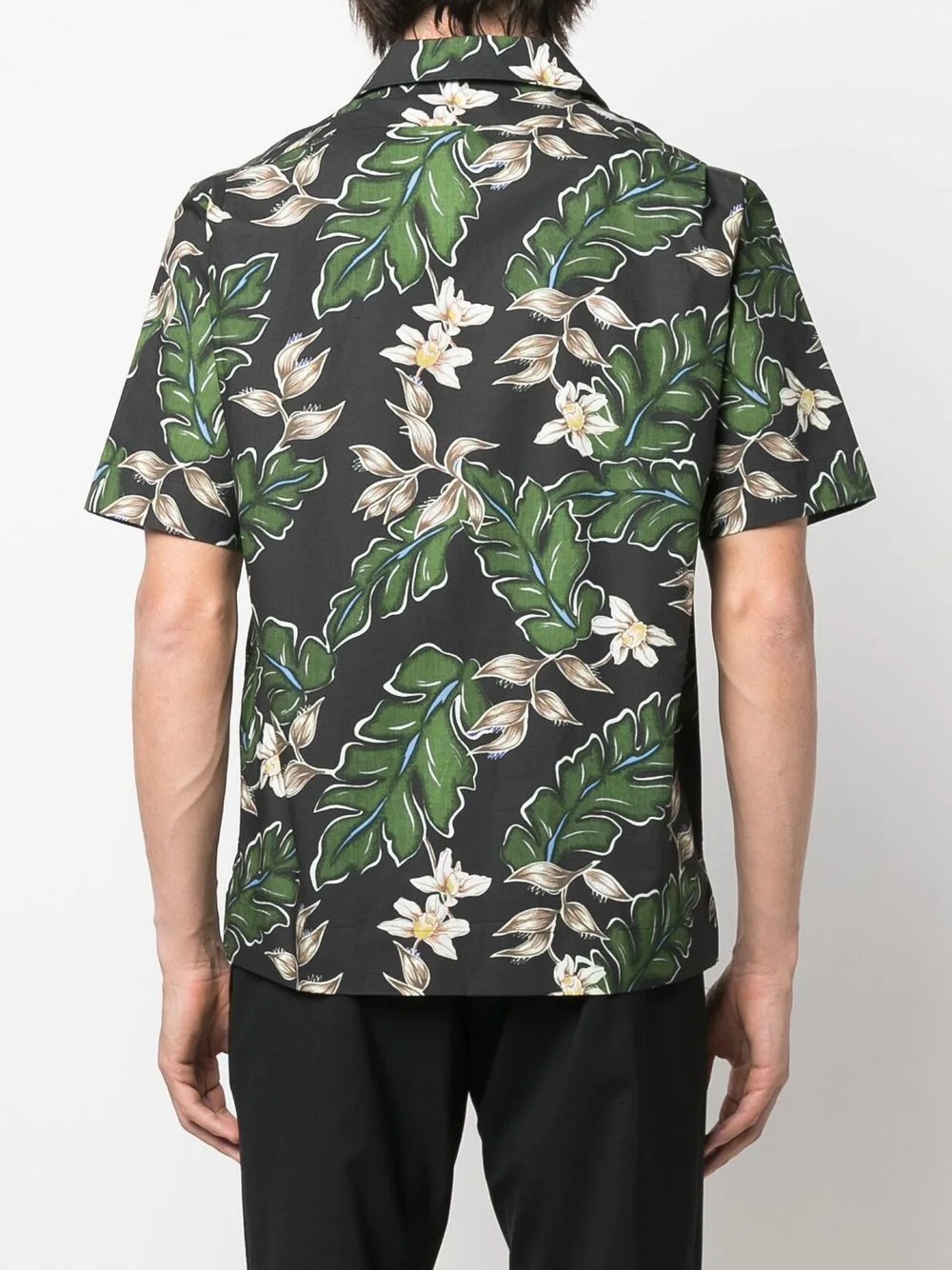 Hawaiian-print cotton shirt - 4