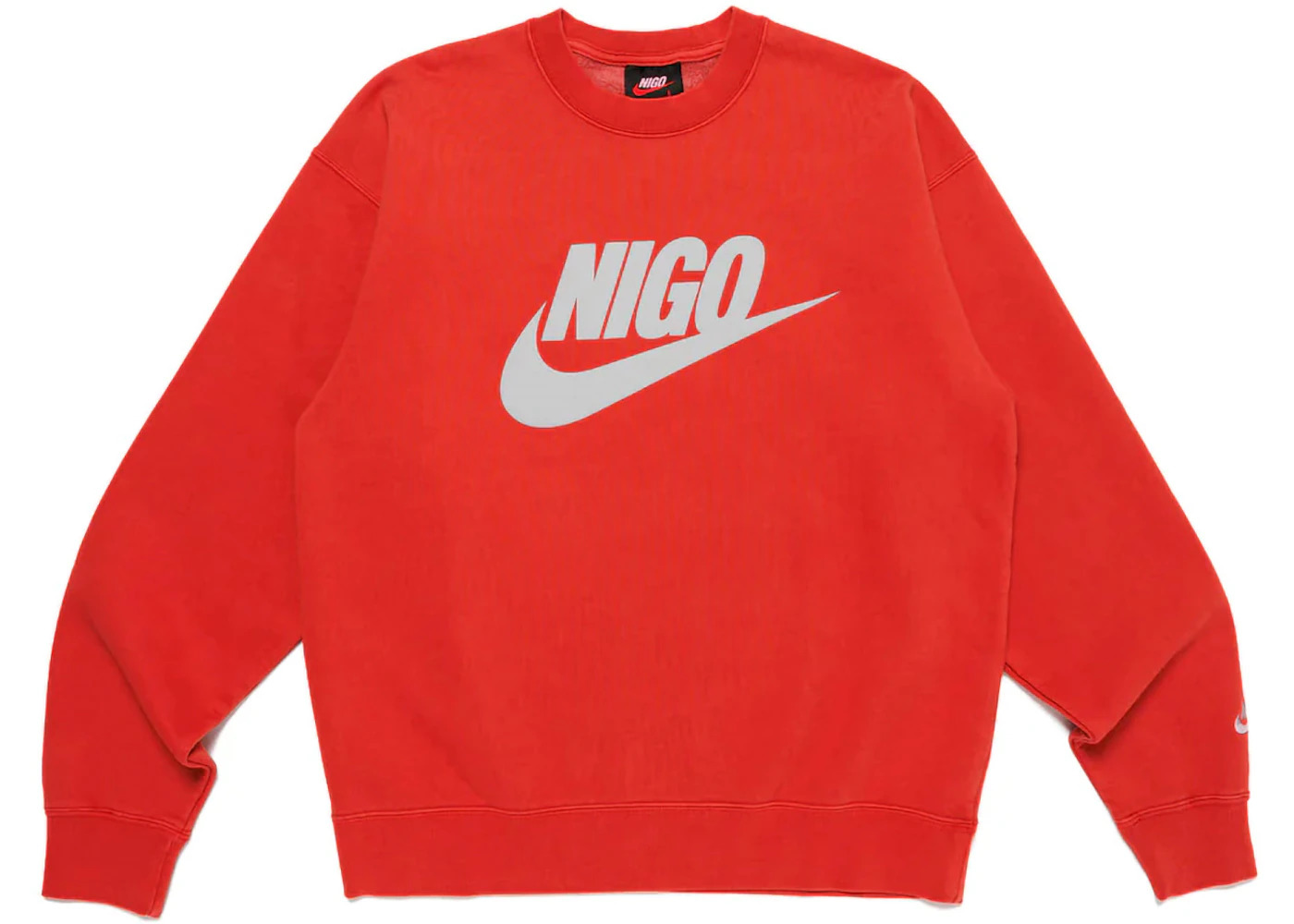Nike x Nigo NRG Fleece Crew Sweatshirt Red - 1