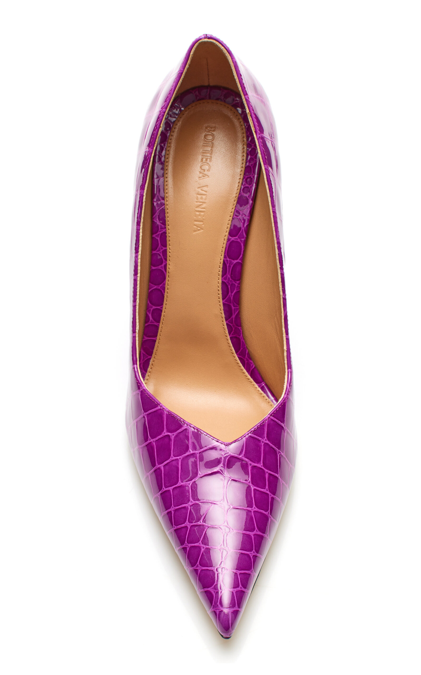 Embossed Croc Pumps fuchsia - 5