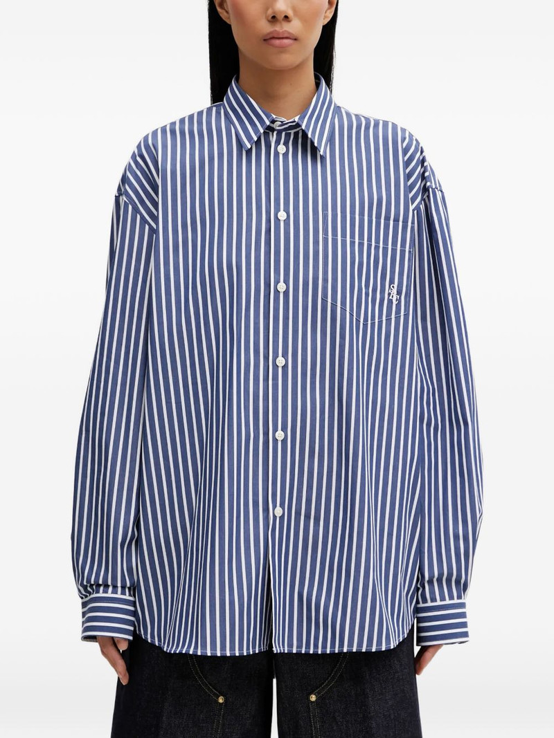 striped chest-pocket shirt 1