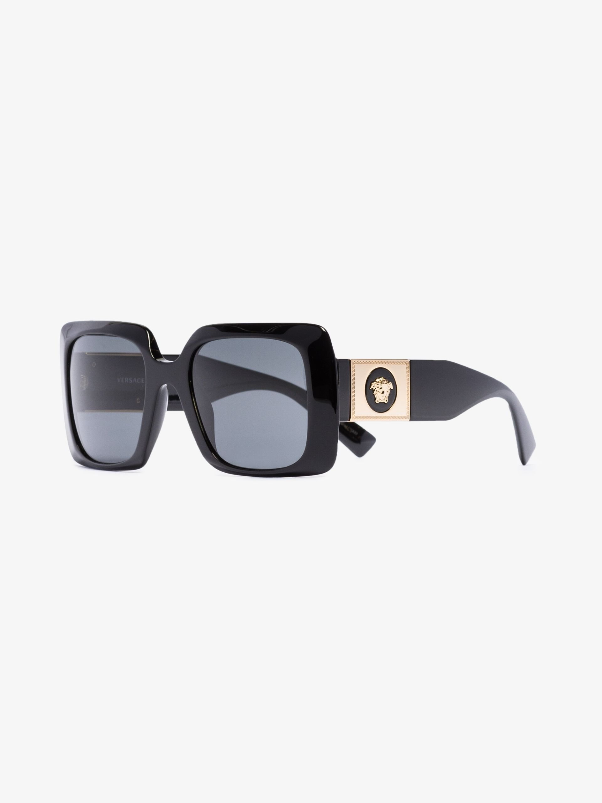 Black Square Oversized Sunglasses - 2