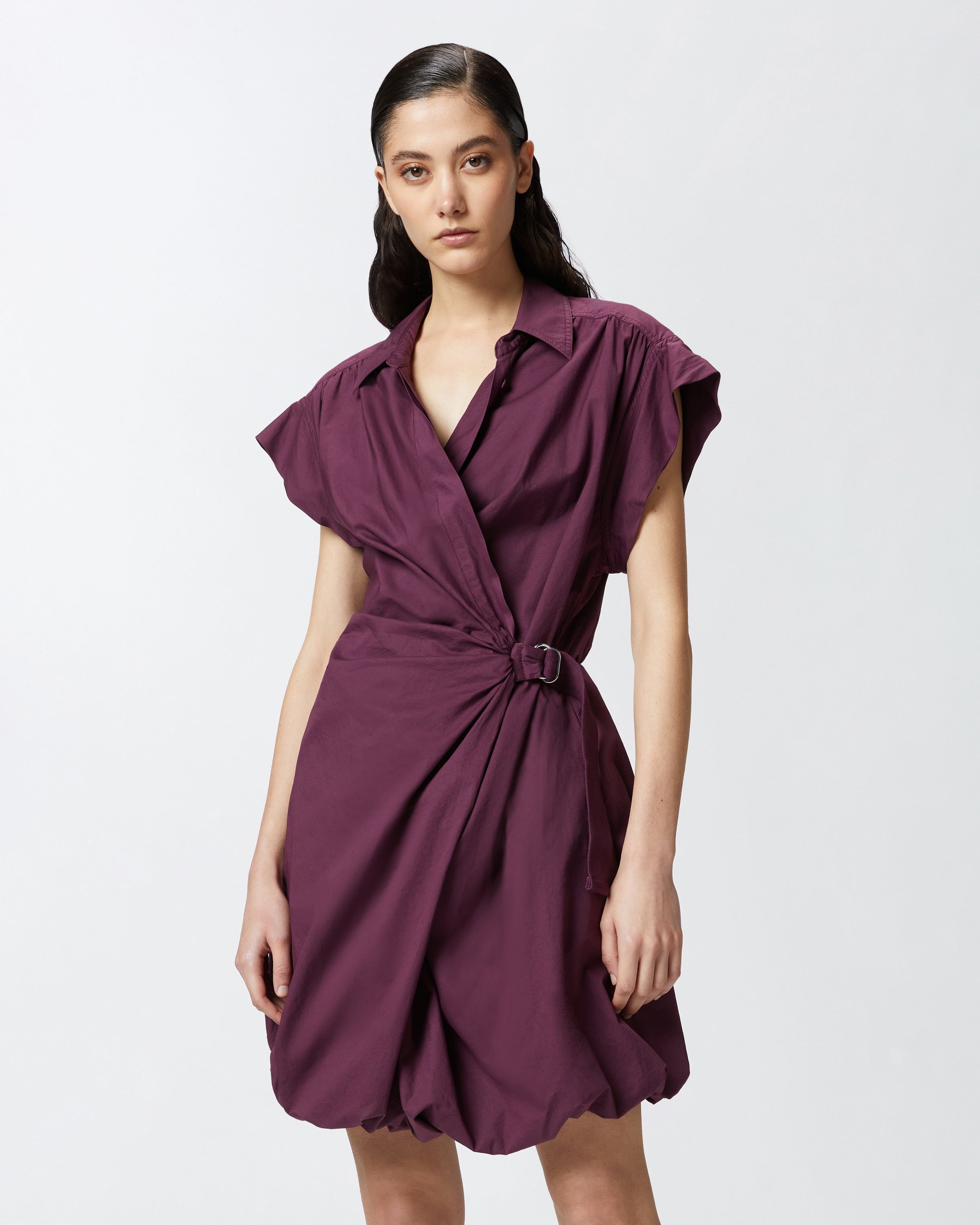 ワンピース PINKO GENE SHORT SHIRT DRESS WITH CROSS PINKO SHORT SHIRT DRESS WITH CRISSCROSS | REVERSIBLE