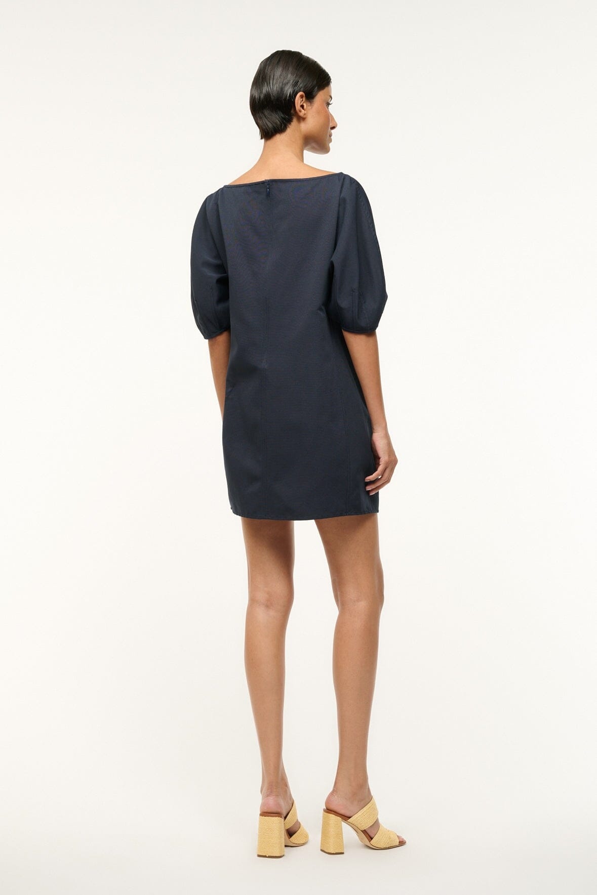 STAUD DIDI DRESS NAVY - 5