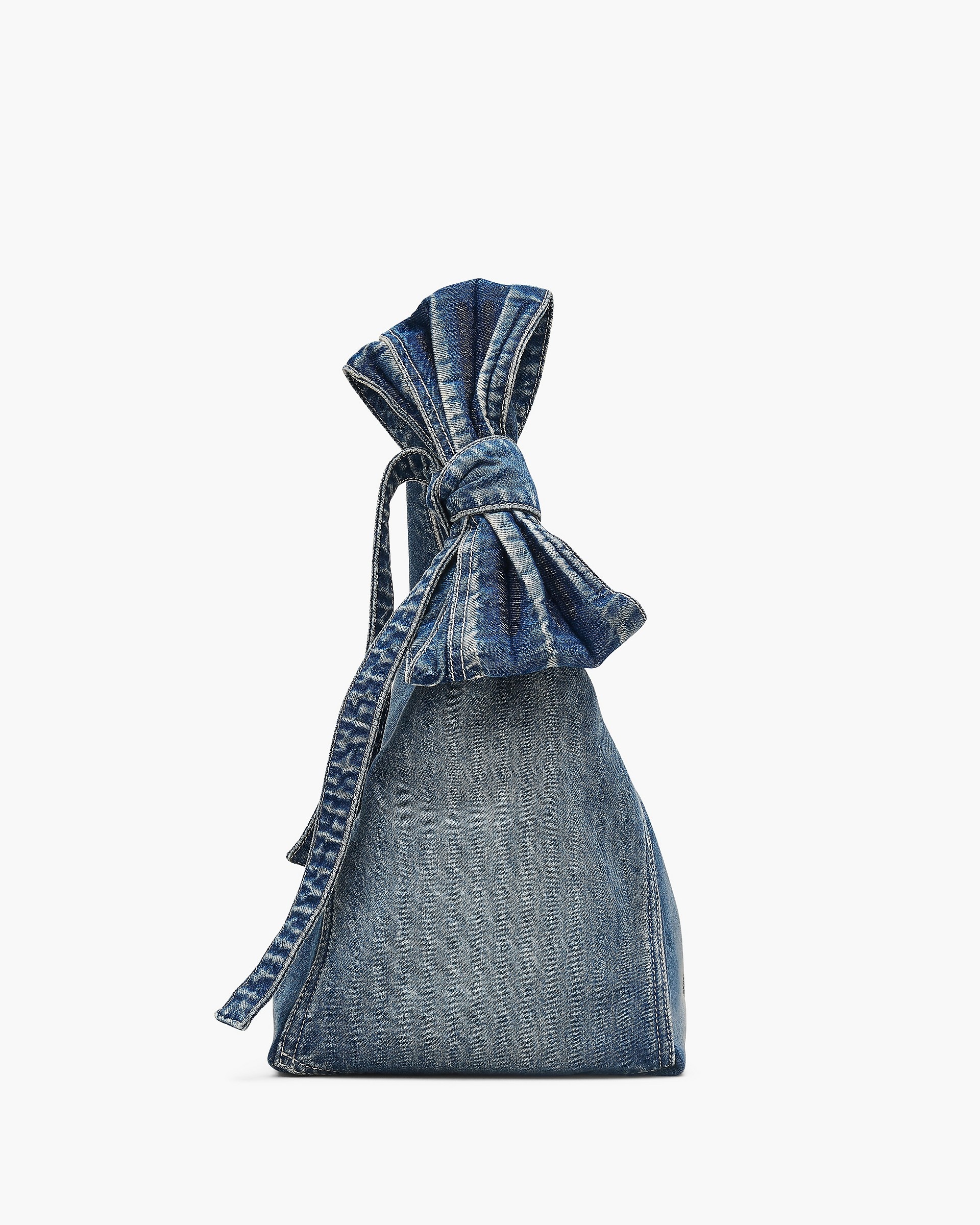 THE BOW DENIM SACK BAG - 6