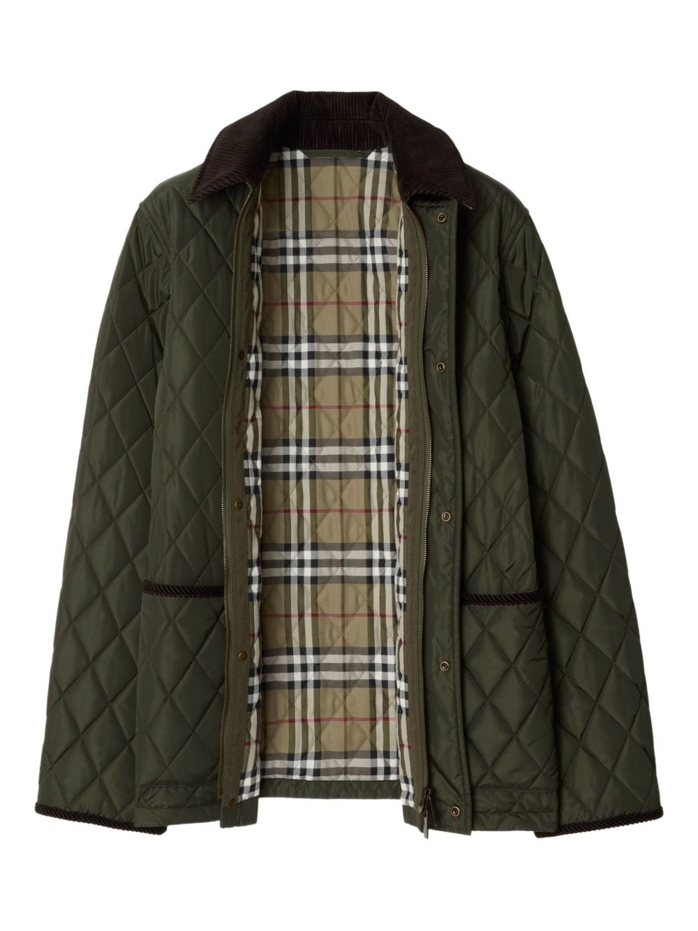 diamond-quilted jacket - 2