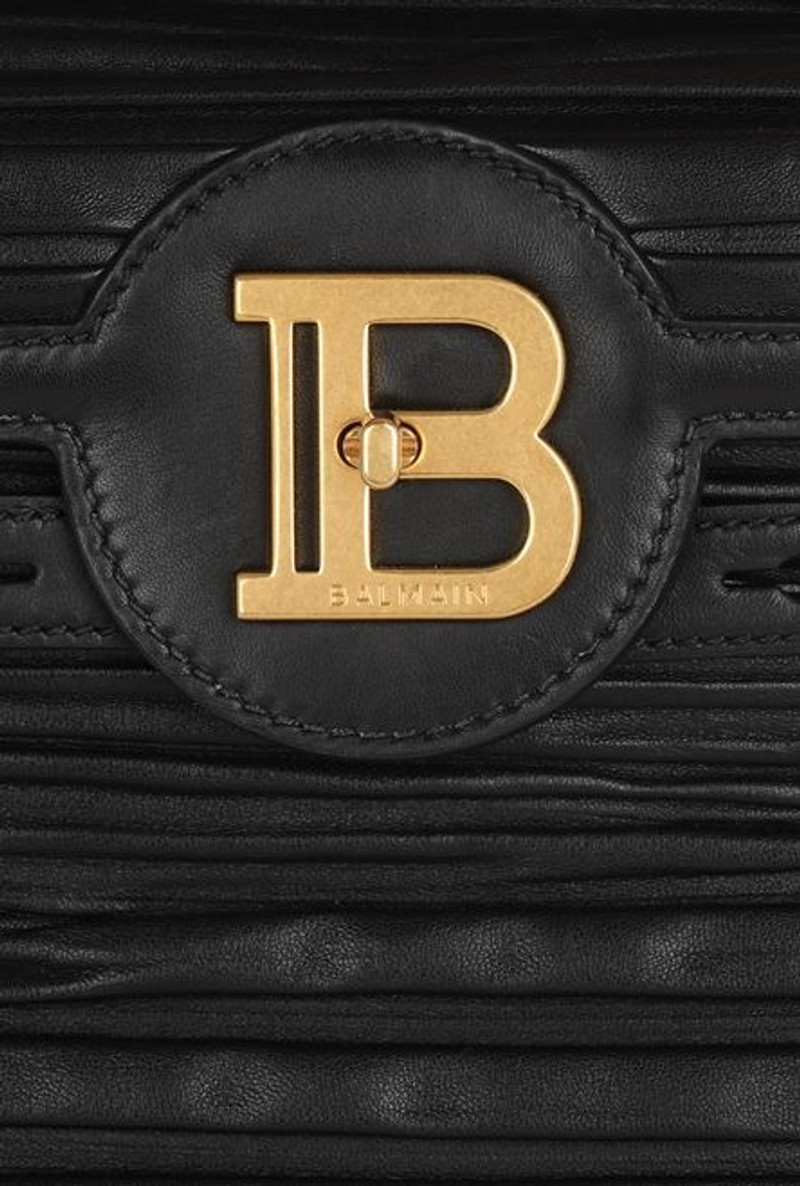 Black quilted leather B-Buzz 23 bag 8