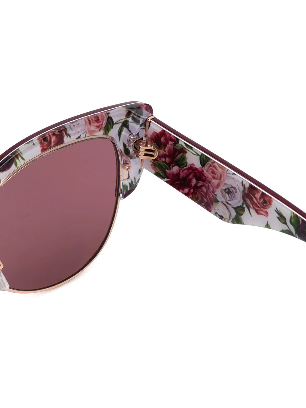 floral printed cat-eye sunglasses - 3